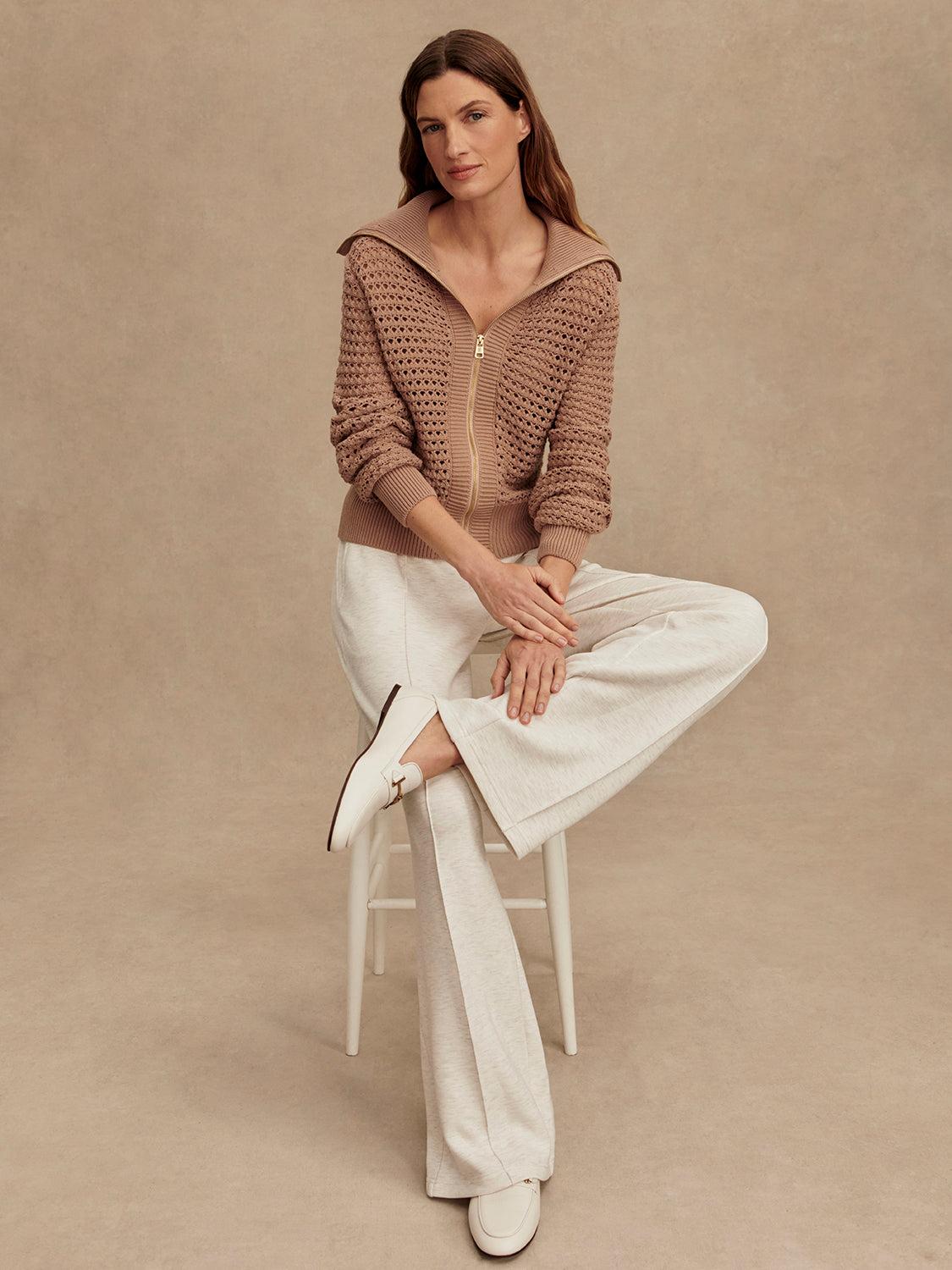 Eloise Full Zip Knit-Core Sweaters-Happy on Main