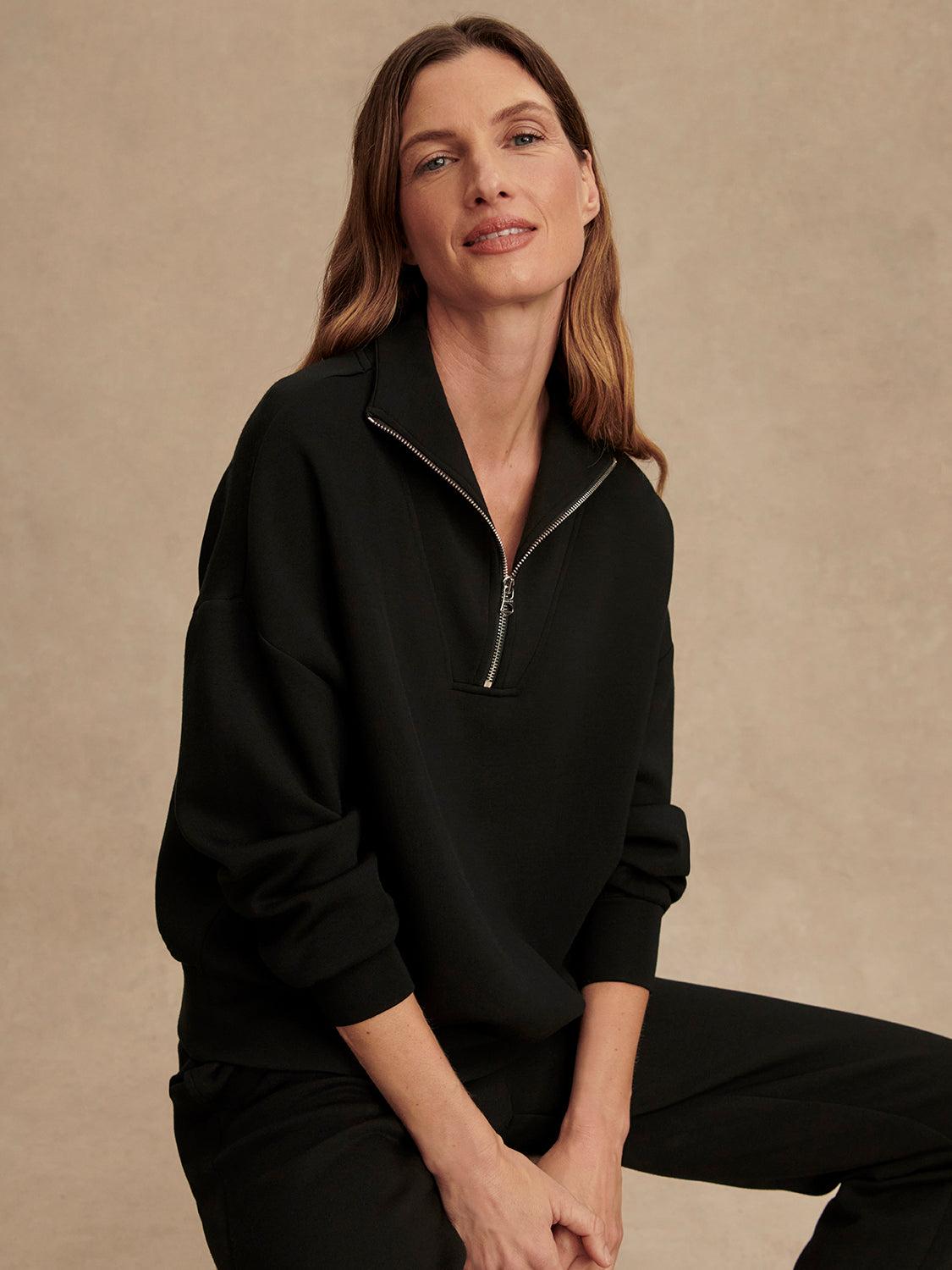 Hawley Half Zip Sweater-Athleisure-Happy on Main