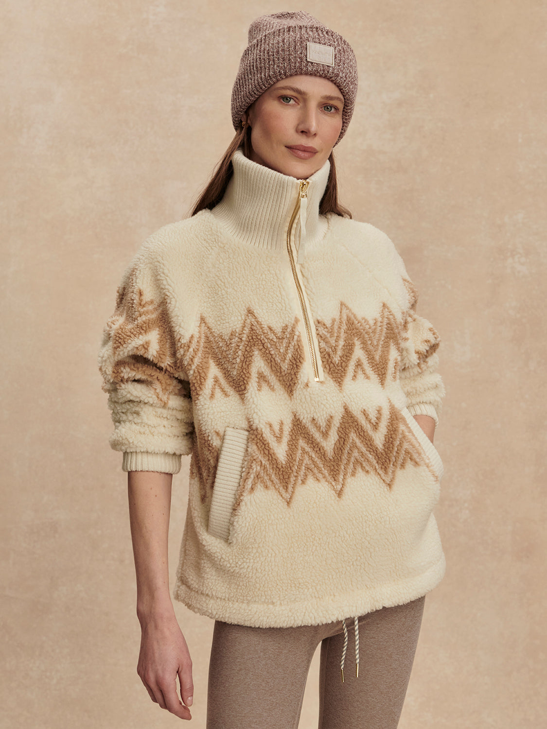 Hendrik Half Zip Sherpa-Outerwear-Happy on Main