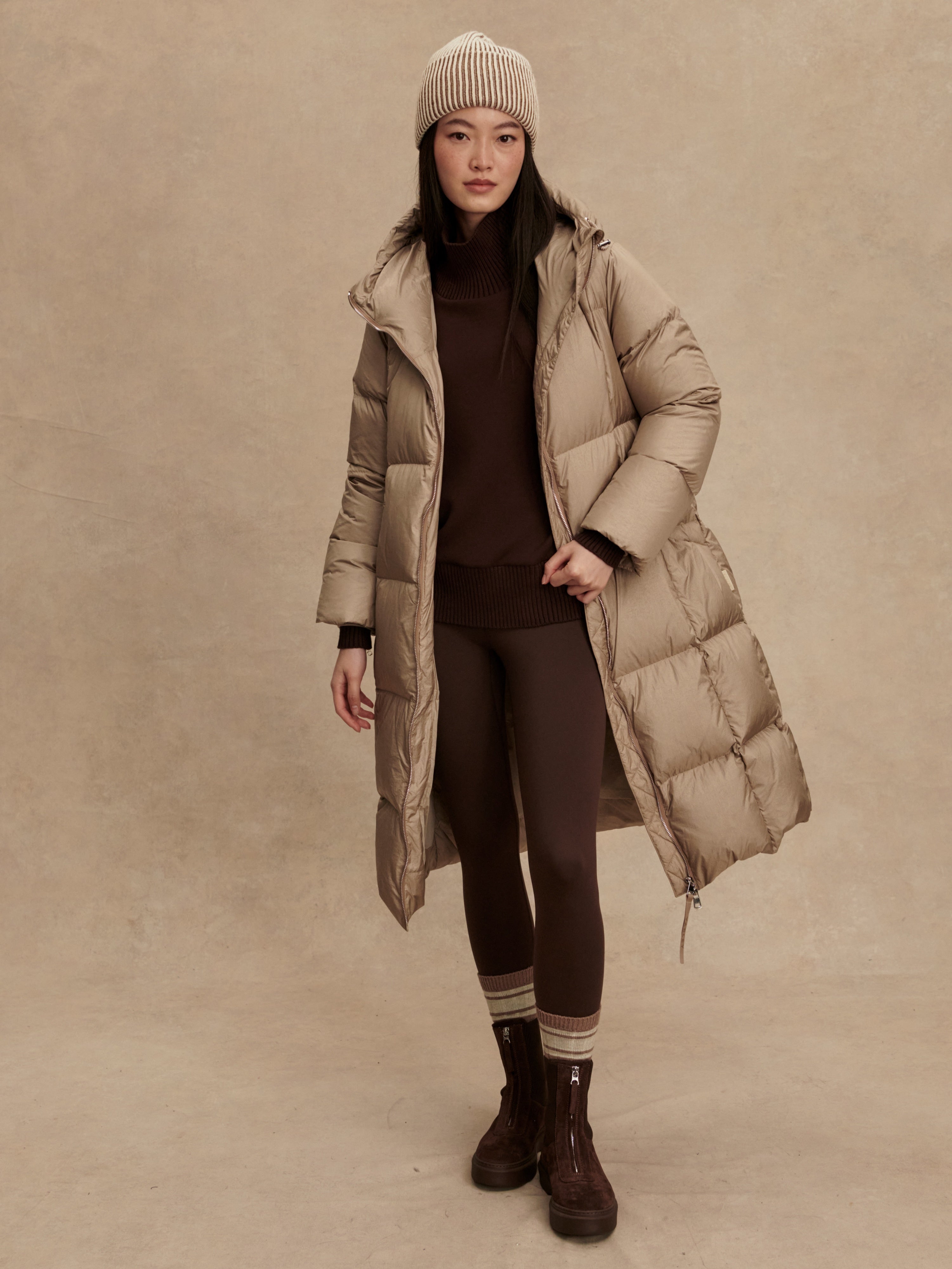 Katya Long Down Puffer-Outerwear-Happy on Main