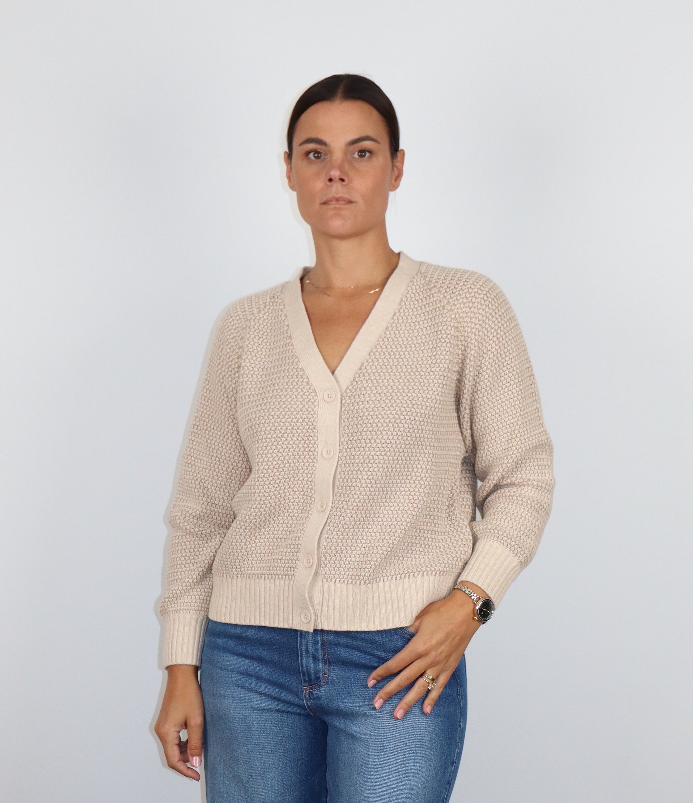 Robin Textured Cardigan-Core Sweaters-Happy on Main
