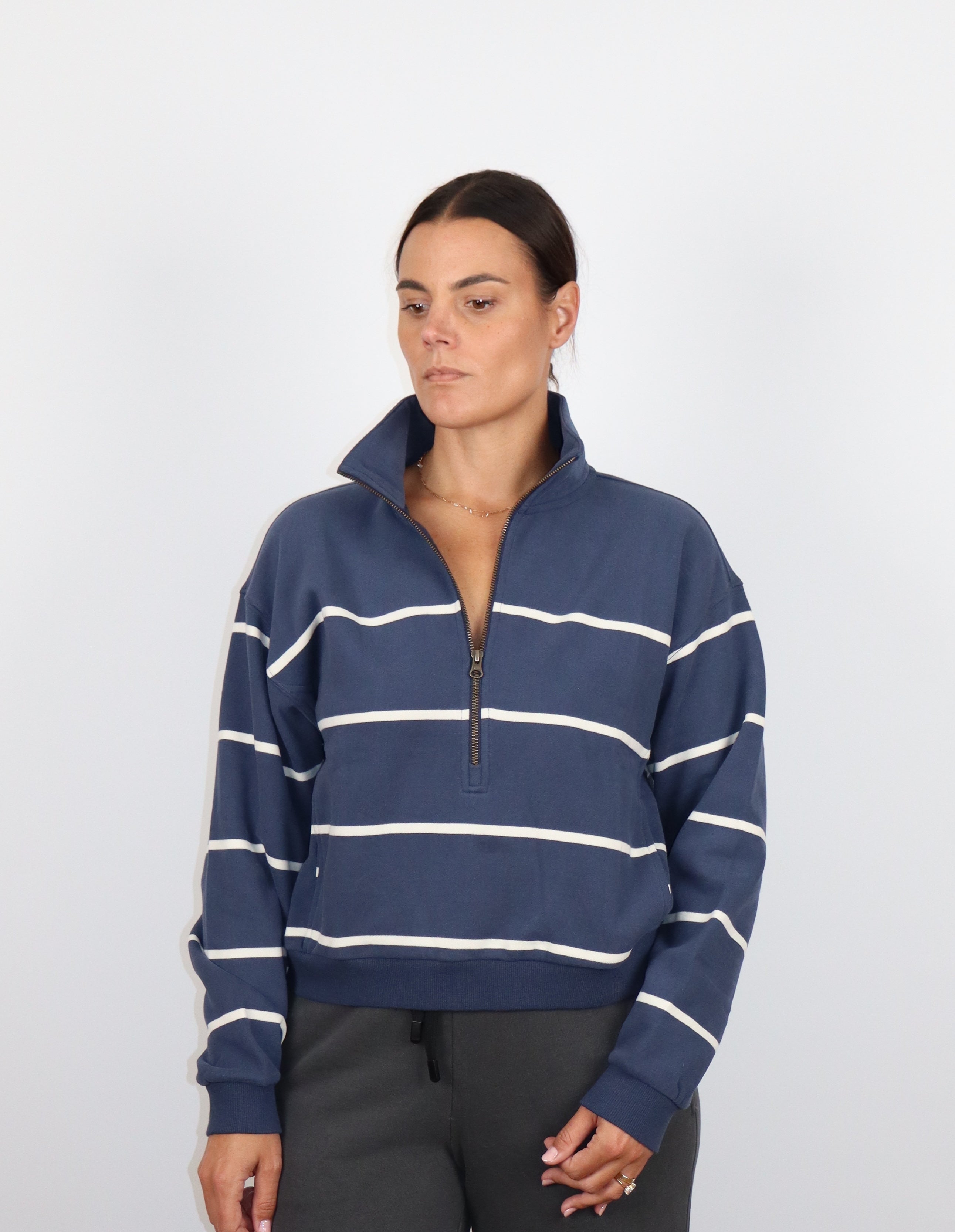 Cloud 9 Fleece Half Zip-Sweatshirts-Happy on Main