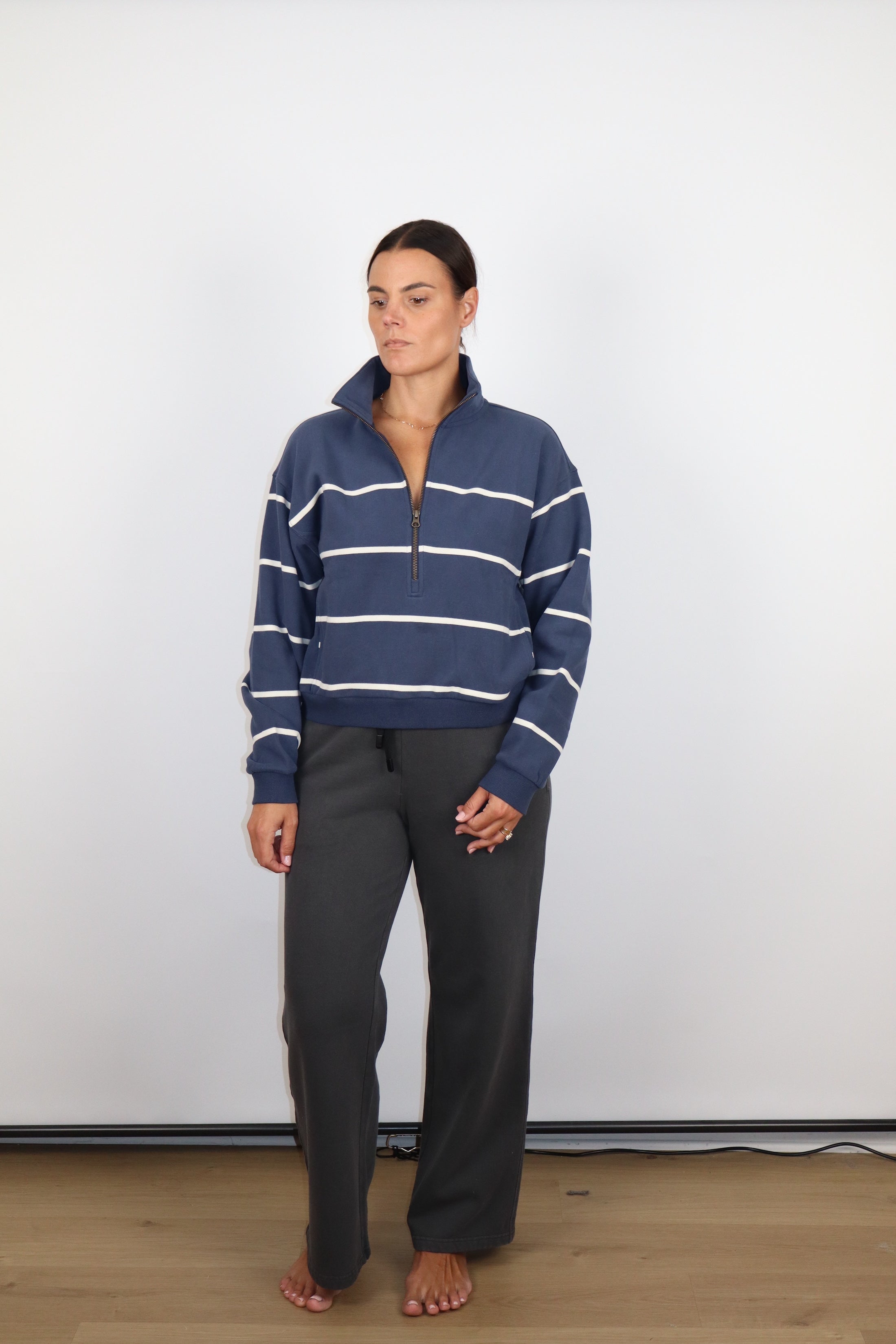 Cloud 9 Fleece Half Zip-Sweatshirts-Happy on Main
