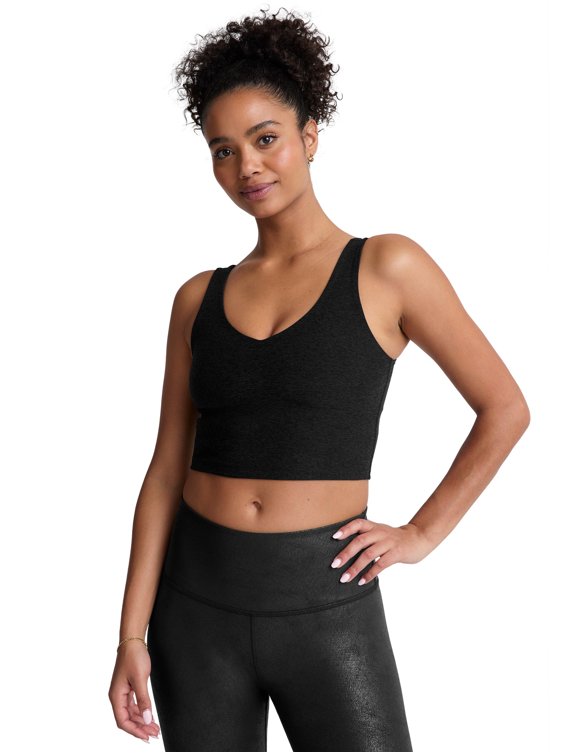 Spacedye Good Day Cropped Tank-Athleisure-Happy on Main