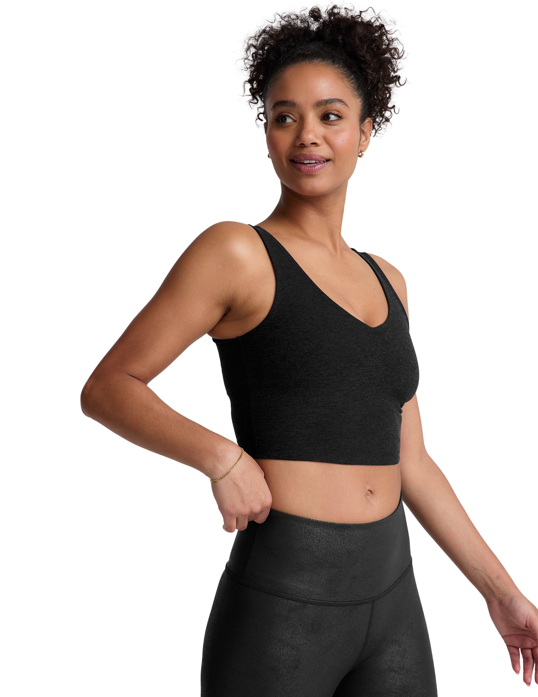Spacedye Good Day Cropped Tank-Athleisure-Happy on Main