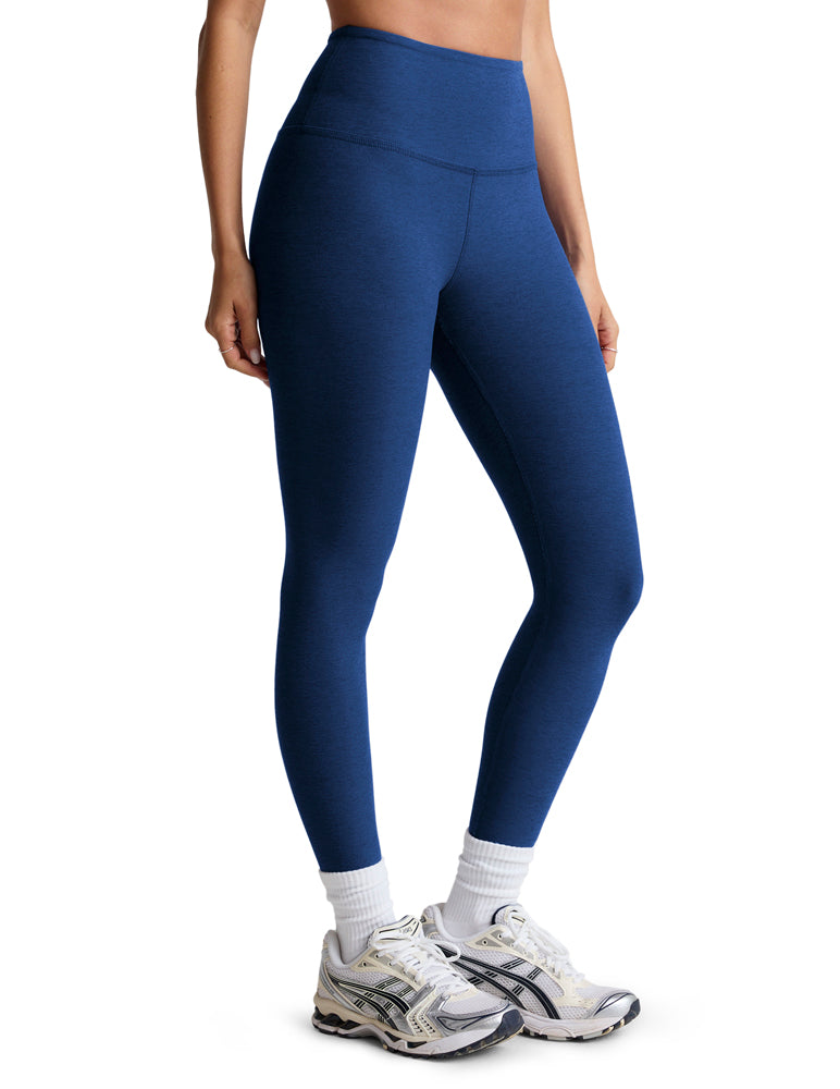 Spacedye Caught in the Midi HW Legging - Marine Blue Heather-Beyond Yoga-Happy on Main