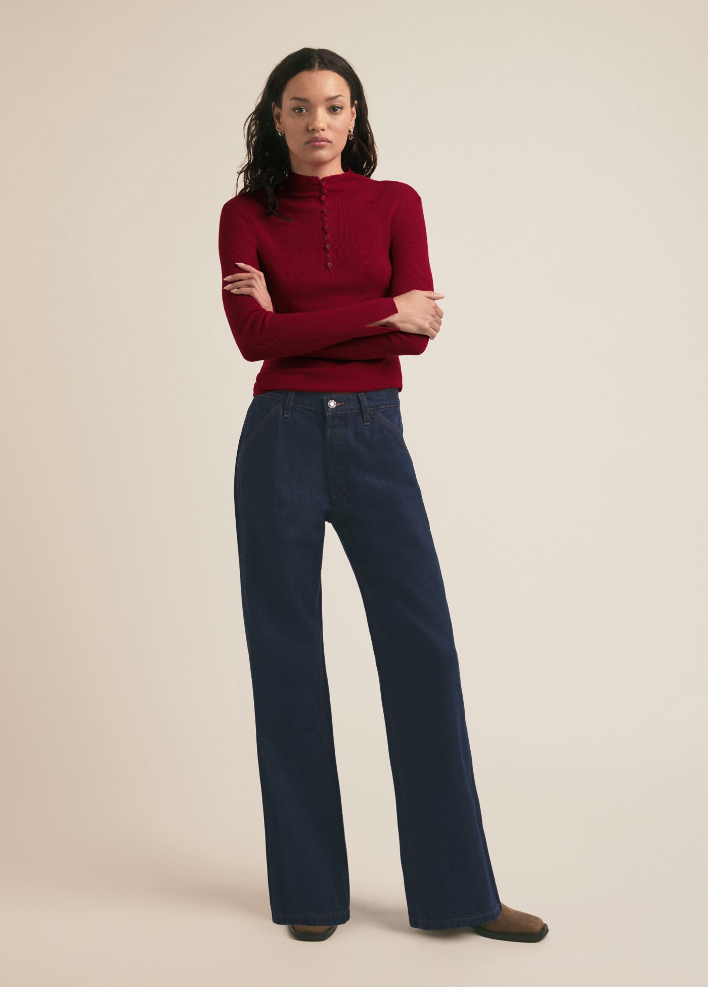 The Mischa Wide Leg - Pepper-Favorite Daughter-Happy on Main