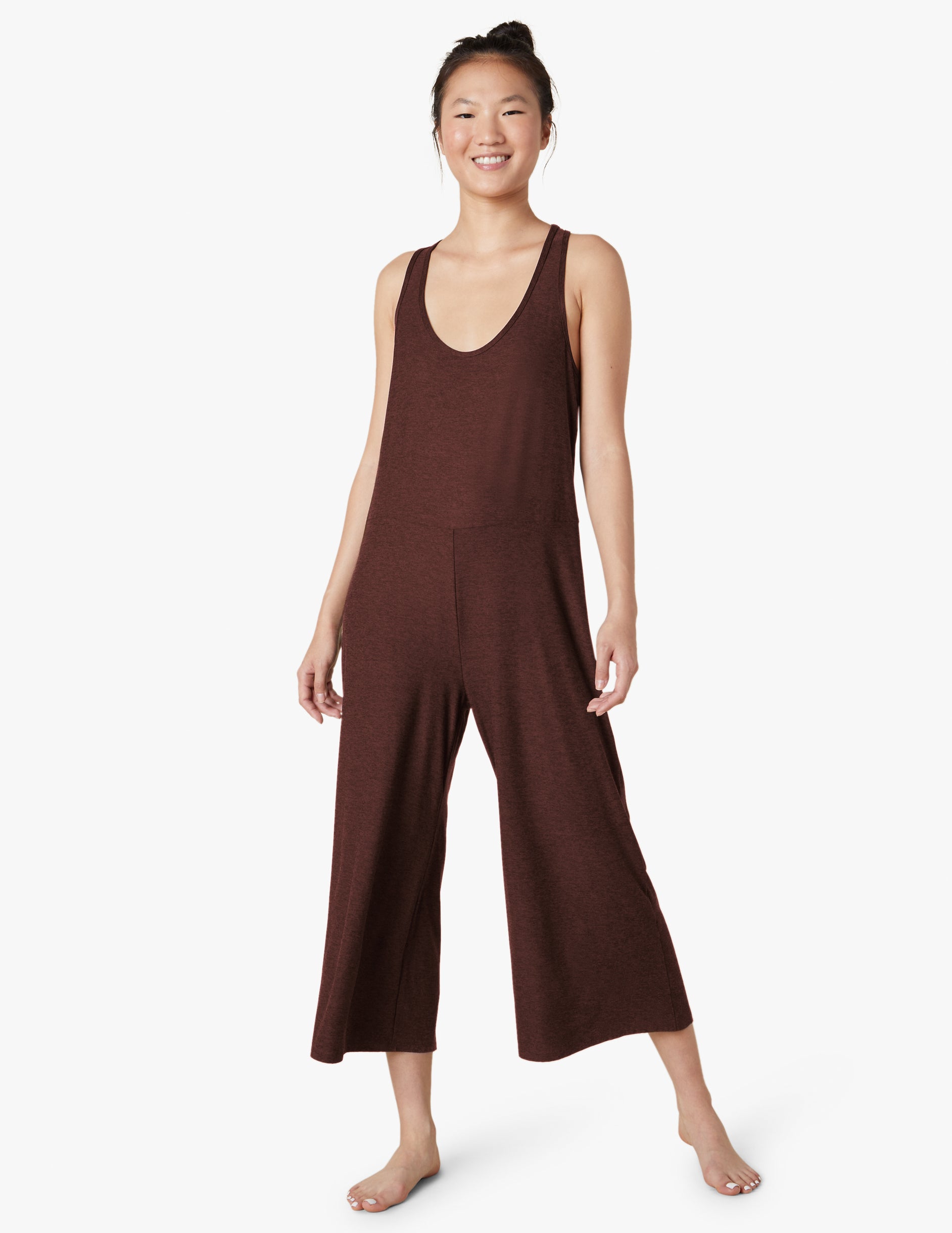 Featherweight Hang Loose Jumpsuit - Iced Mocha Heather-Beyond Yoga-Happy on Main