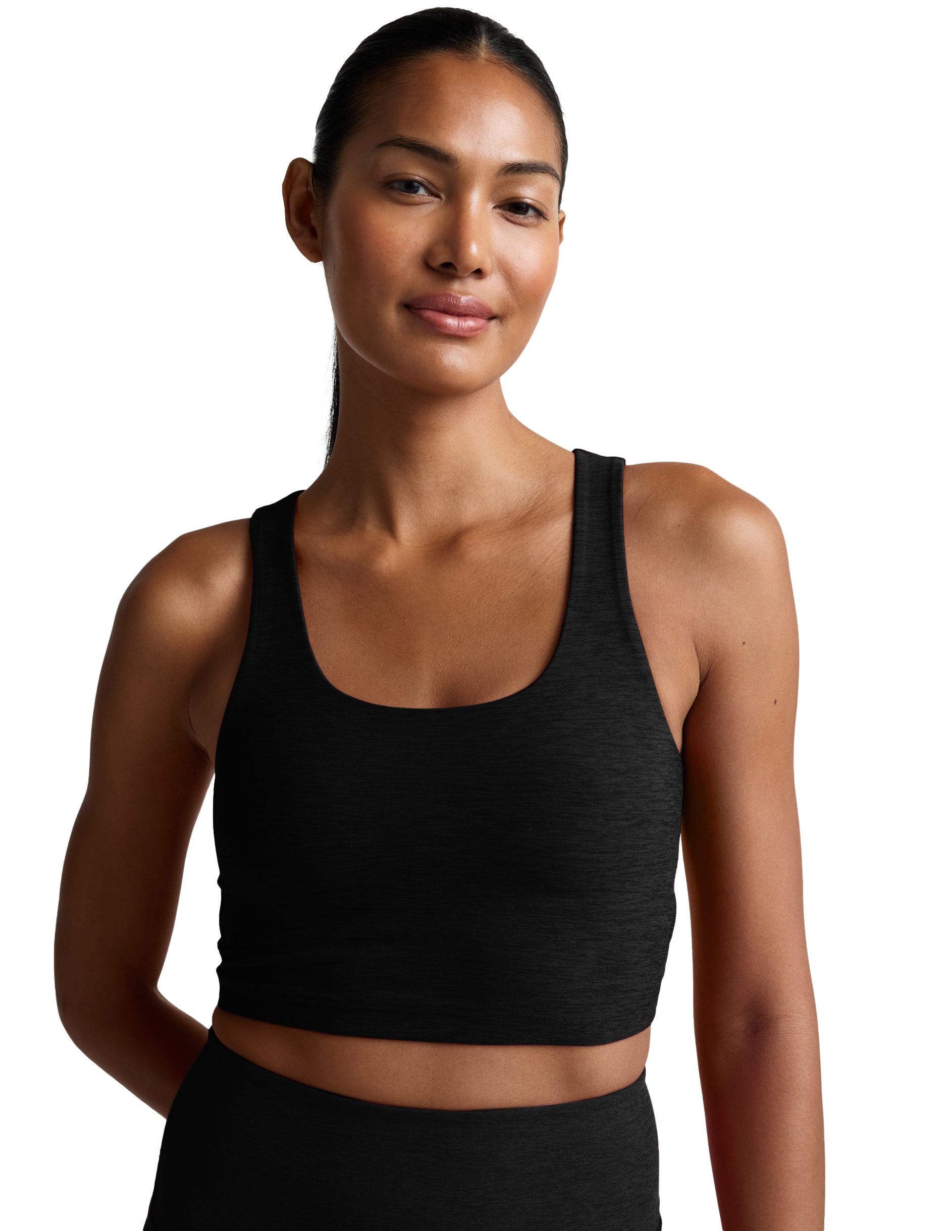 Spacedye Twister Cropped Tank - Darkest Night-Beyond Yoga-Happy on Main