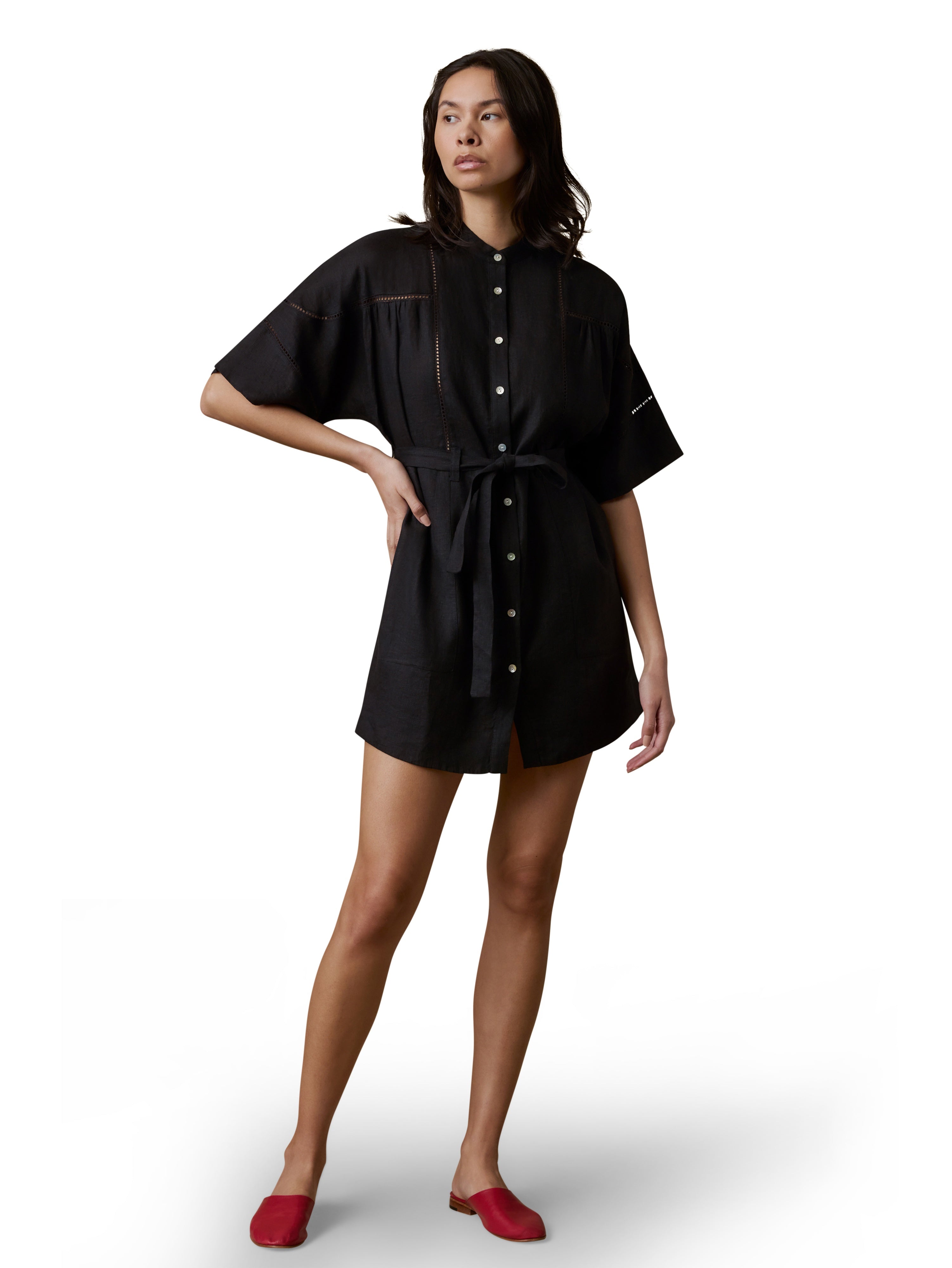 Luna Dress - Black-Faherty-Happy on Main