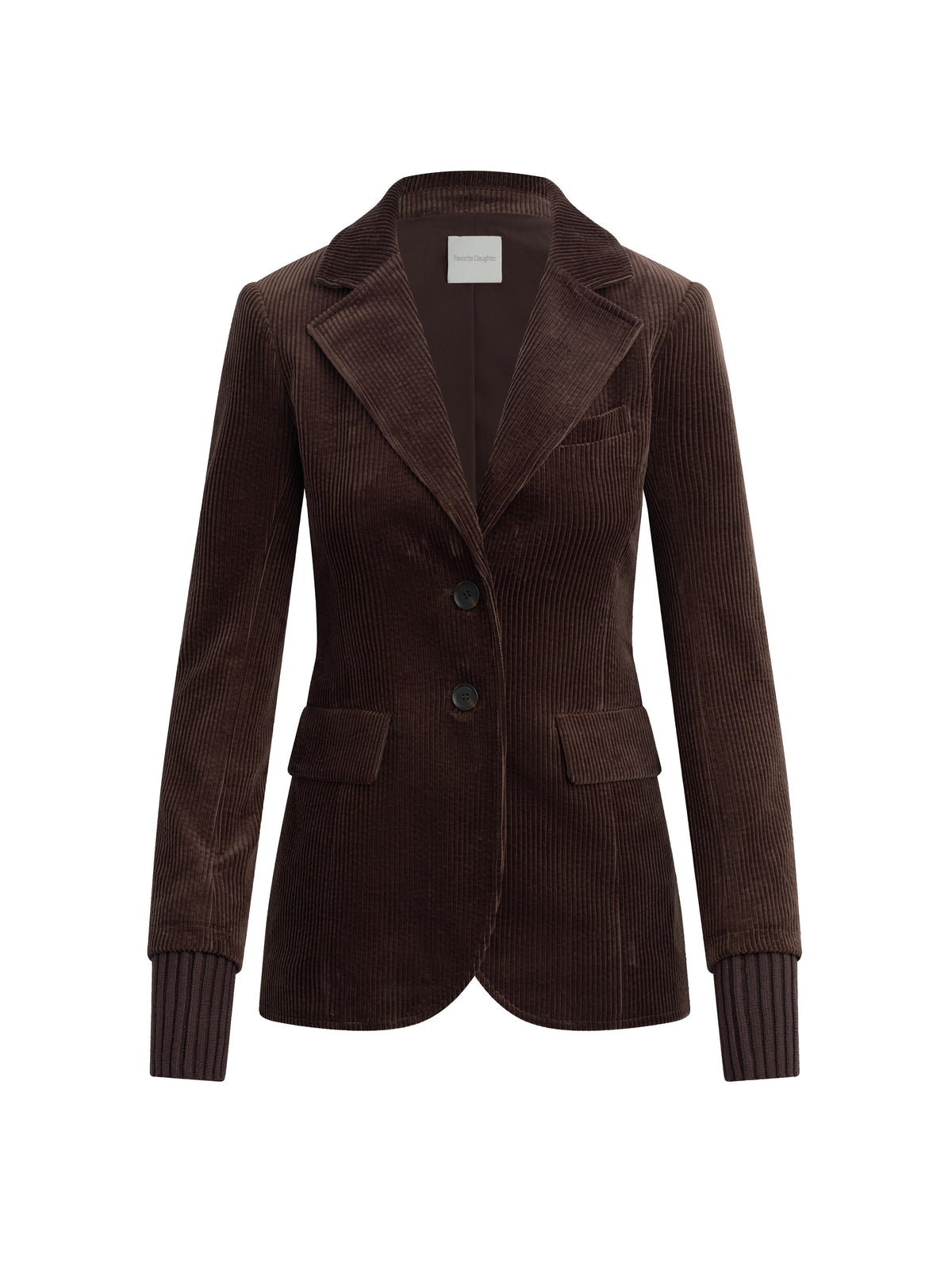 The Cord City Blazer - Espresso-Favorite Daughter-Happy on Main