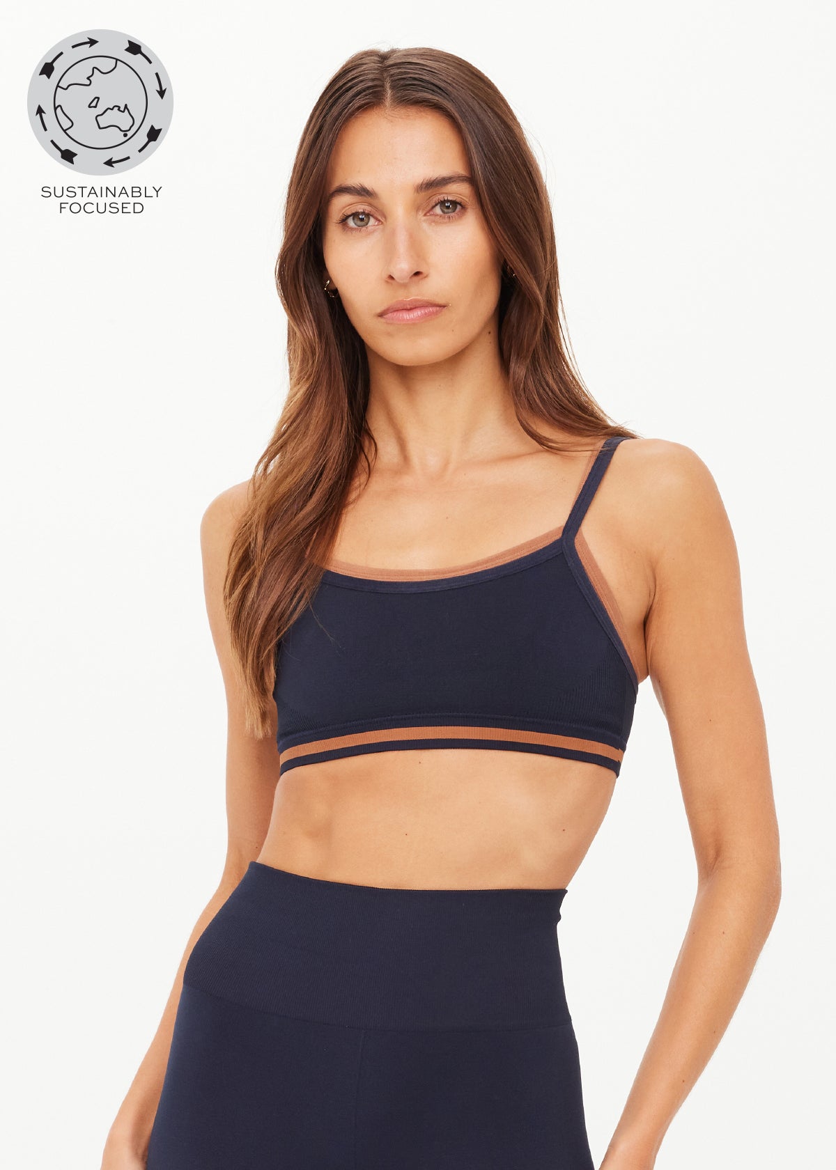 From Seamless Kelsey Bra - Navy-The Upside-Happy on Main