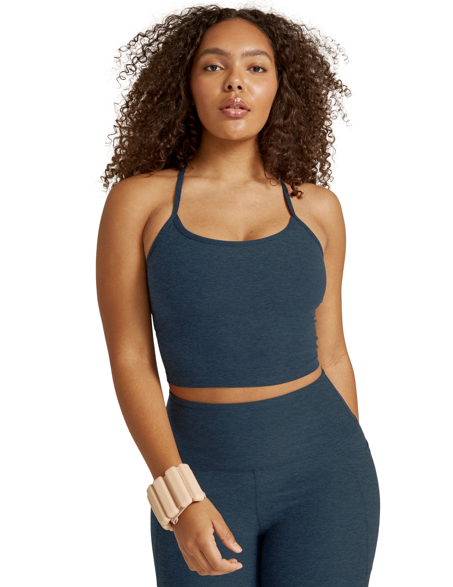 Spacedye Slim Racerback Cropped Tank - Nocturnal Navy-Beyond Yoga-Happy on Main