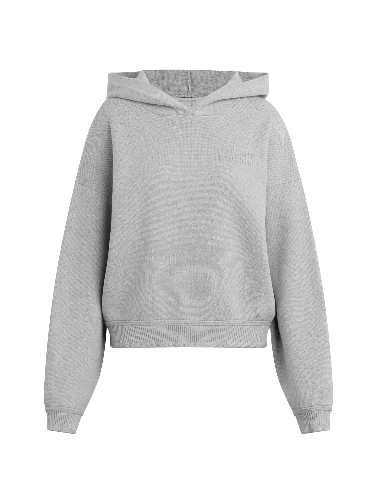 The Cropped Fatigue Sisters Hoodie - Heather Grey-Favorite Daughter-Happy on Main