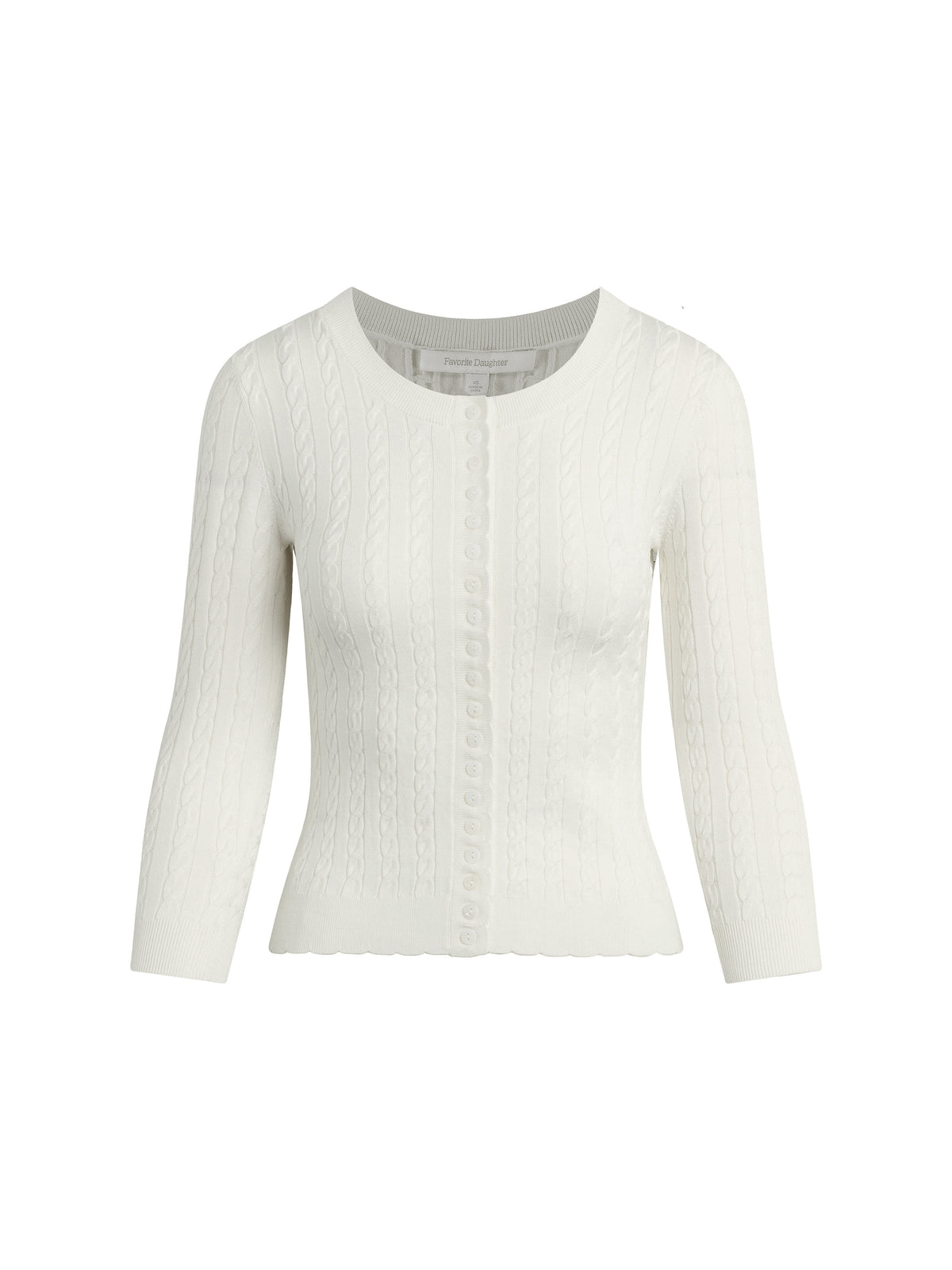The Keepsake Cardigan - White-Favorite Daughter-Happy on Main