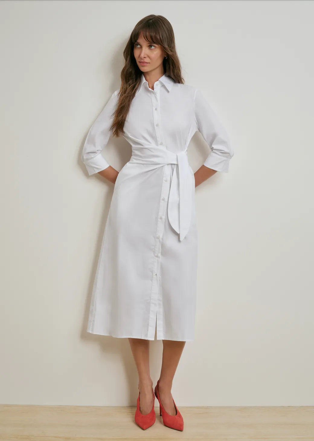 The Well Mannered Dress - White-Favorite Daughter-Happy on Main