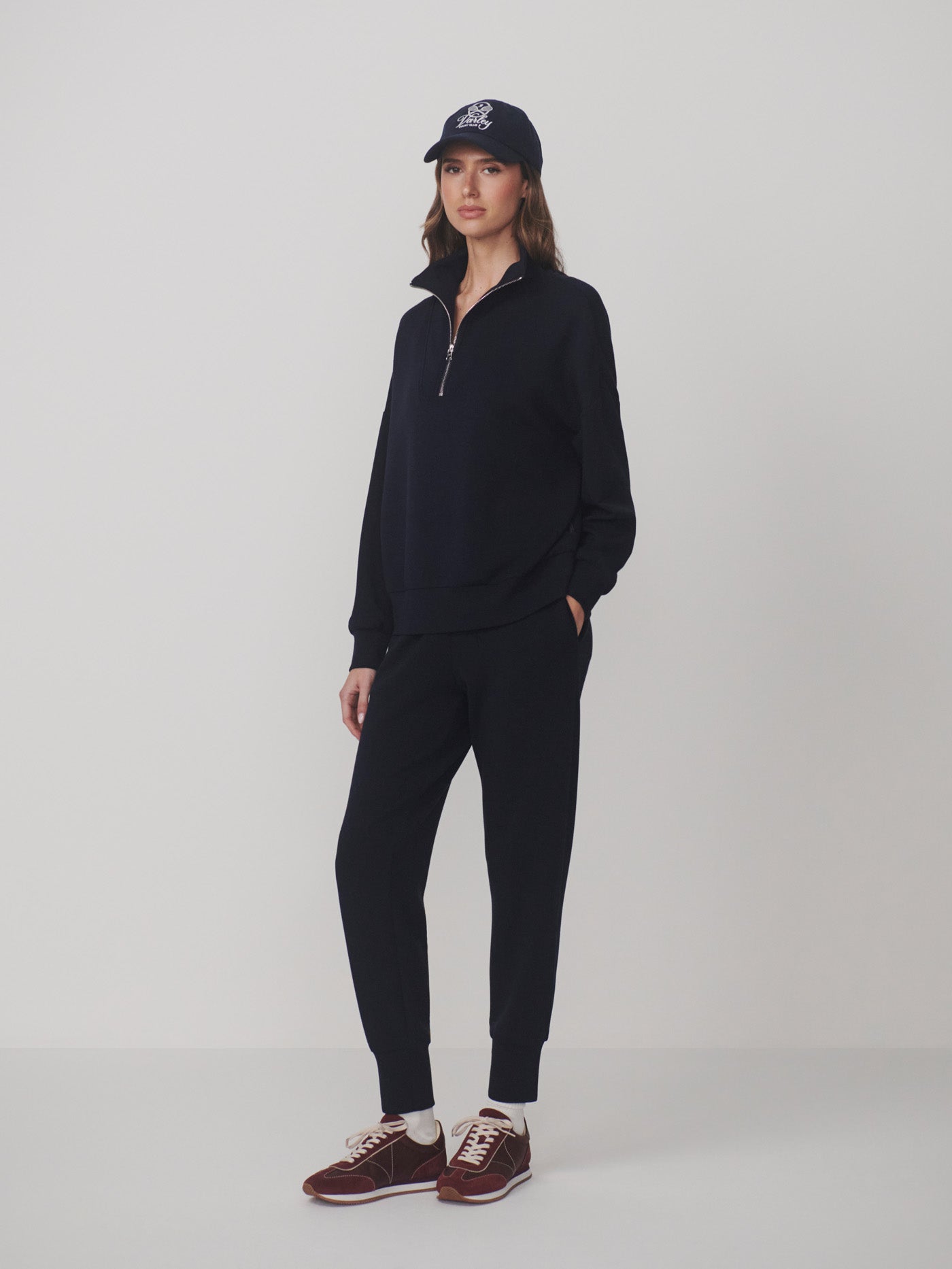 The Slim Cuff Pant 25" - Navy-Varley-Happy on Main