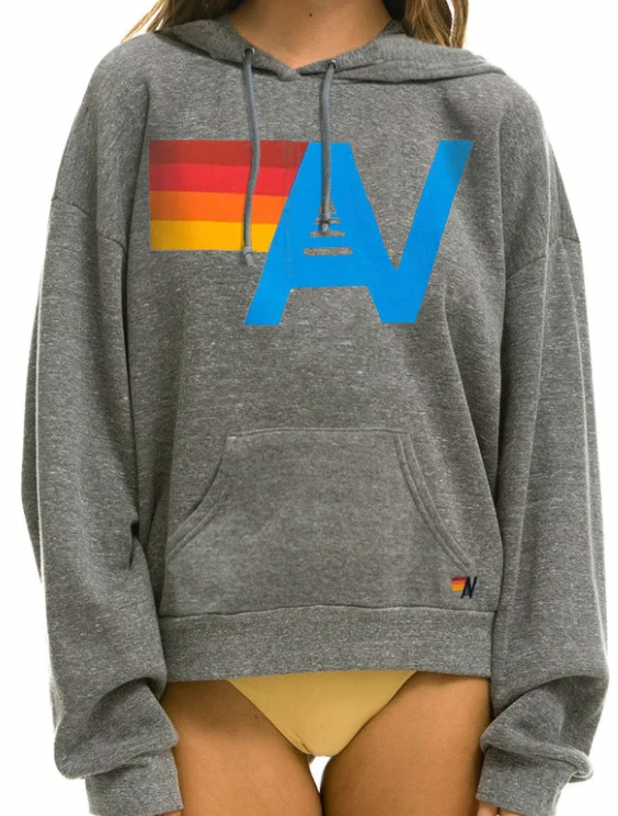 Logo Pullover Hoodie Relaxed-Athleisure-Happy on Main