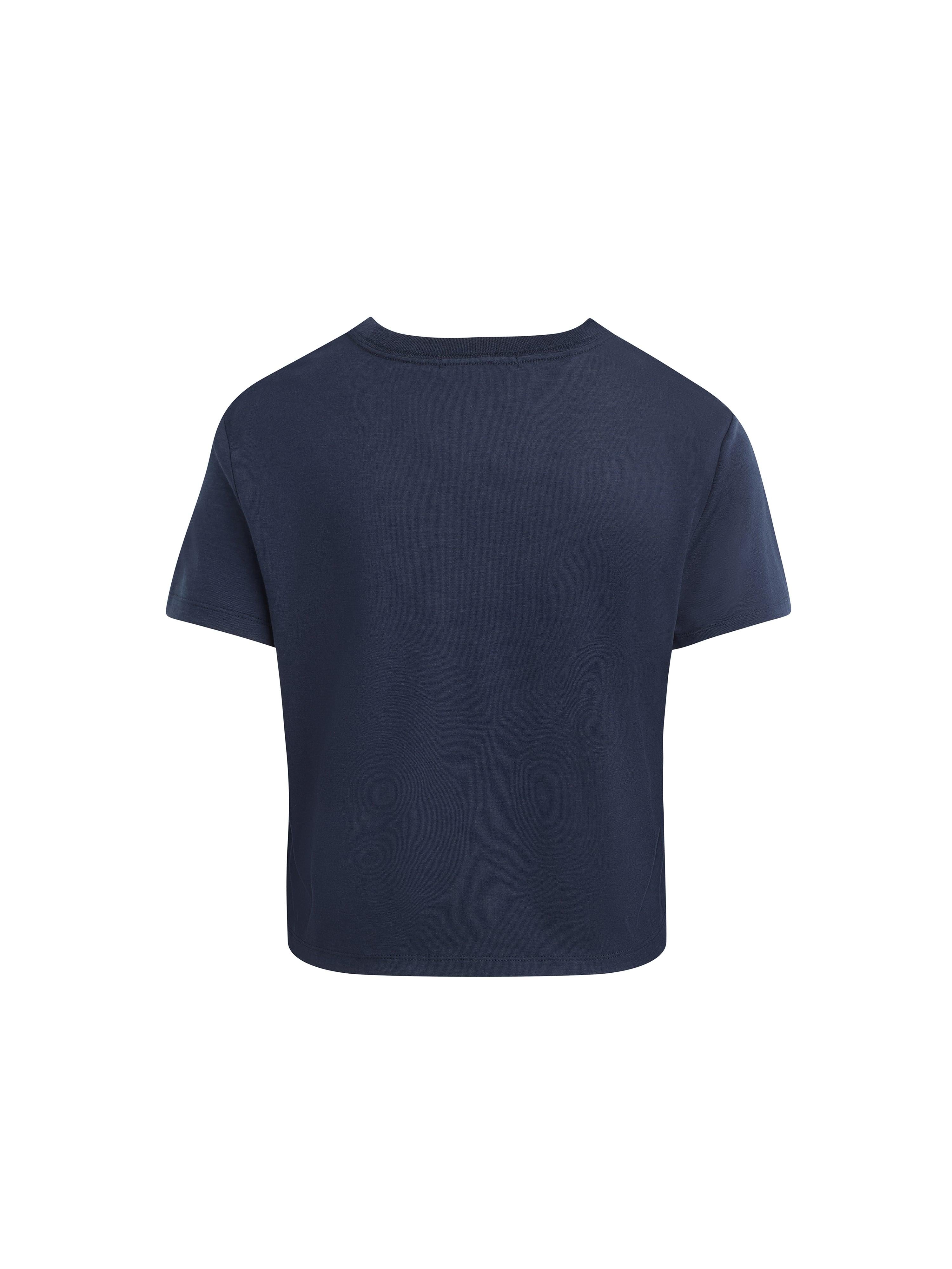 Favorite Daughter Cropped Collegiate Tee-Basic Tanks + Tees-Happy on Main