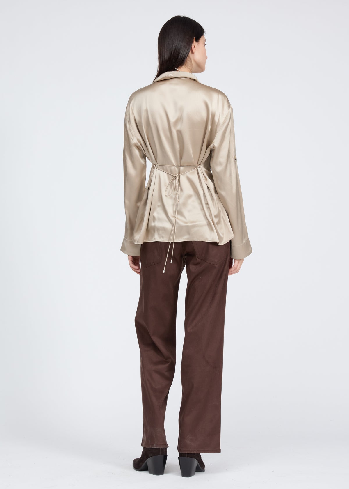Sonny Silk Blouse - Sand-Rag & Bone-Happy on Main