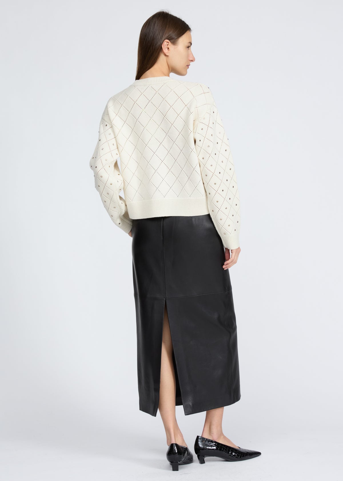 Emma Embellished LS Crew - Ivory-Rag & Bone-Happy on Main