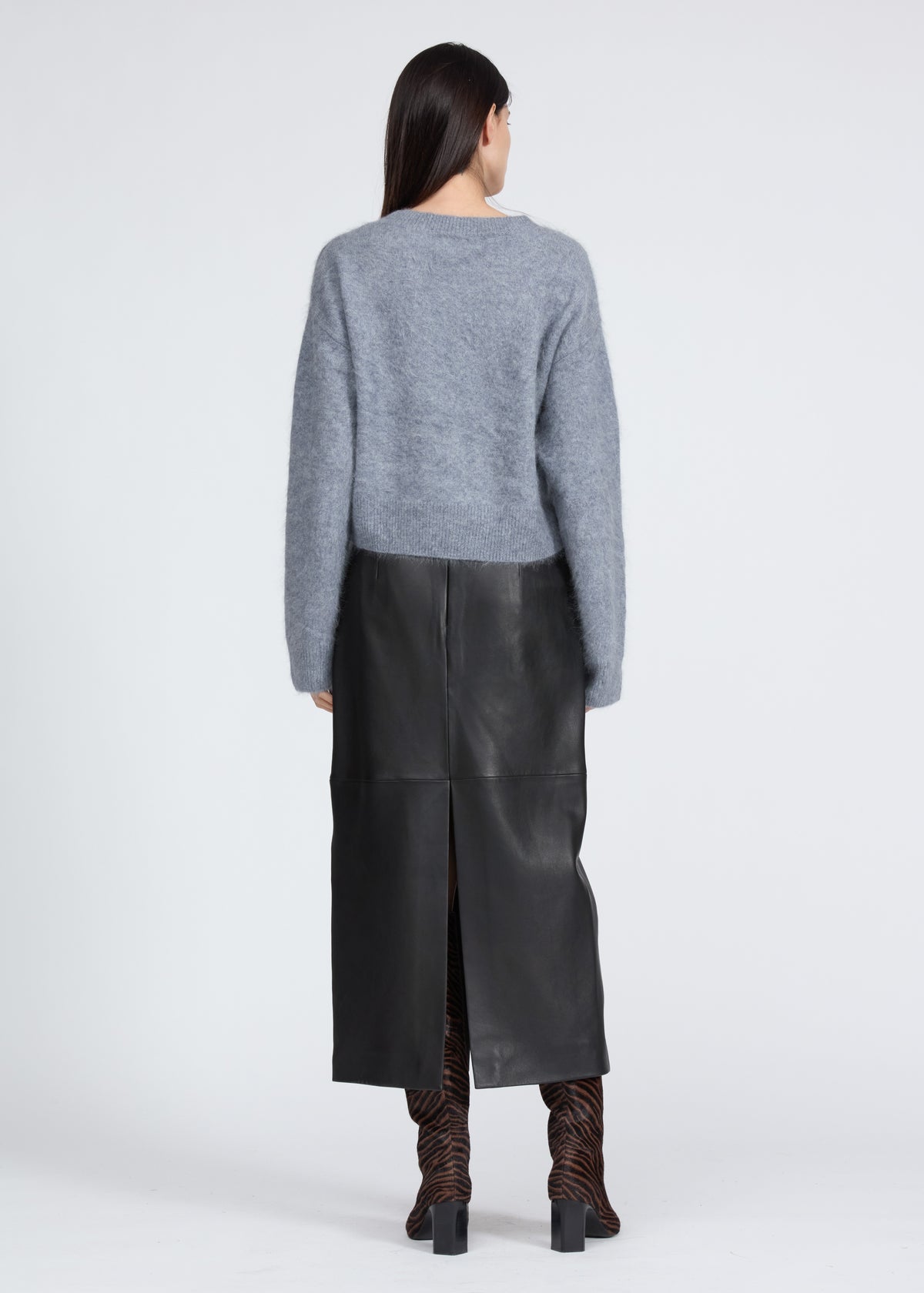 Jada Brushed Cashmere Crew - Heather Grey-Rag & Bone-Happy on Main