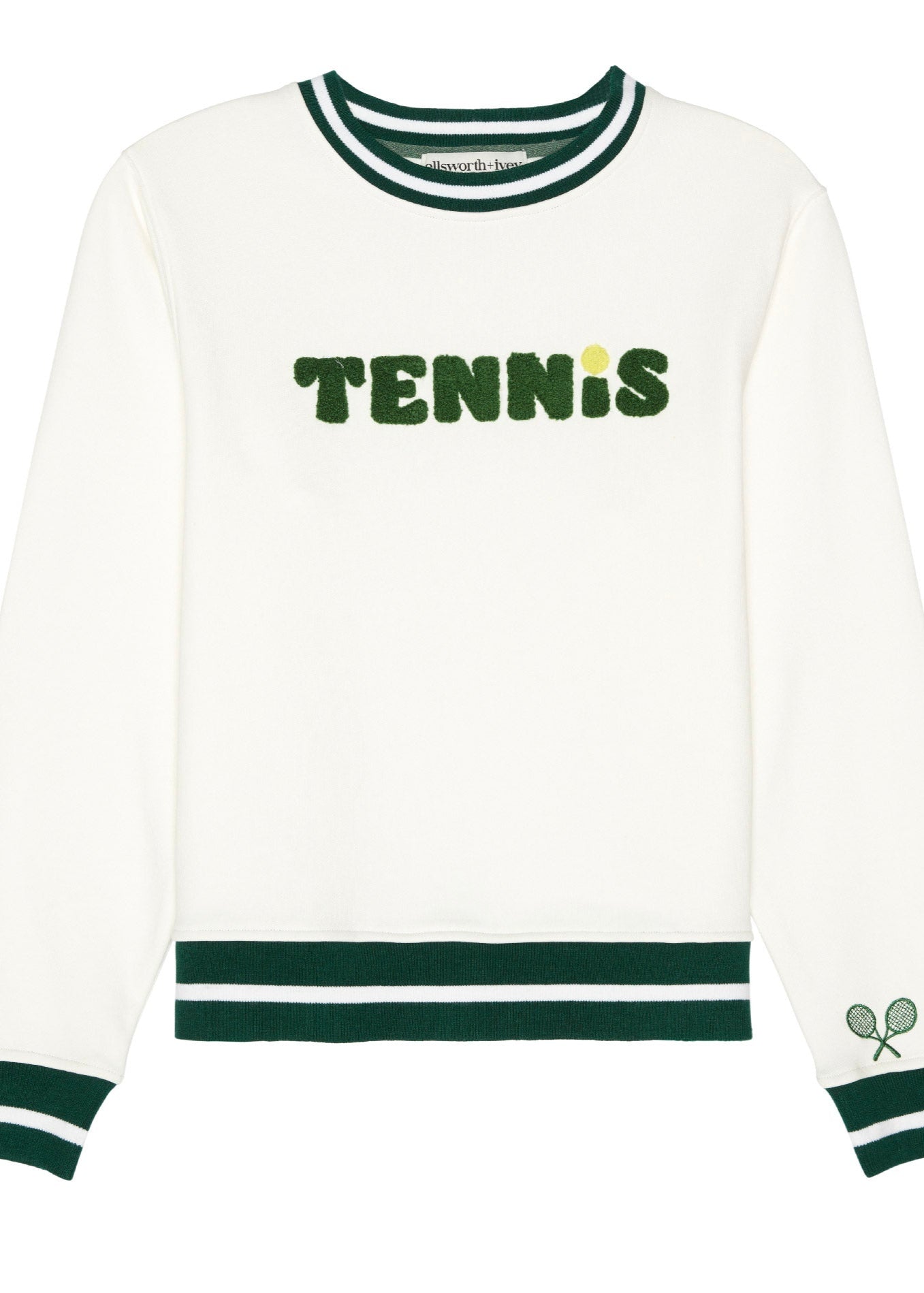 Elle Women’s Sweatshirt - Tennis-Ellsworth & Ivey-Happy on Main