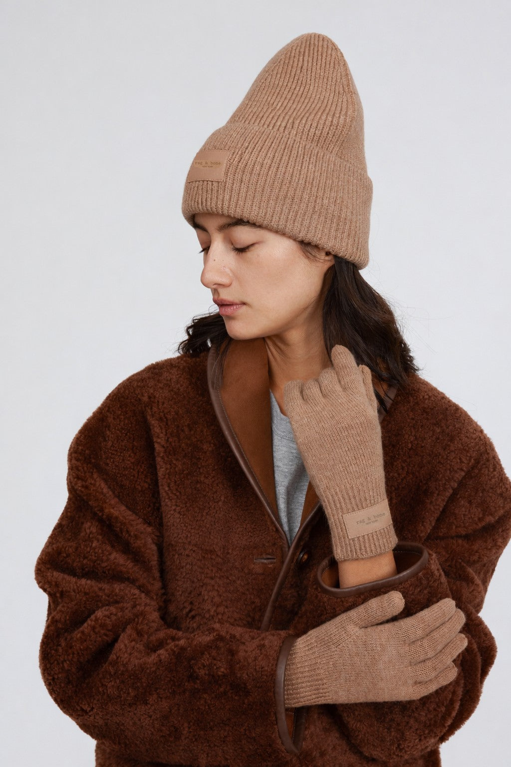 Blake Wool Blend Beanie - Camel-Rag & Bone-Happy on Main