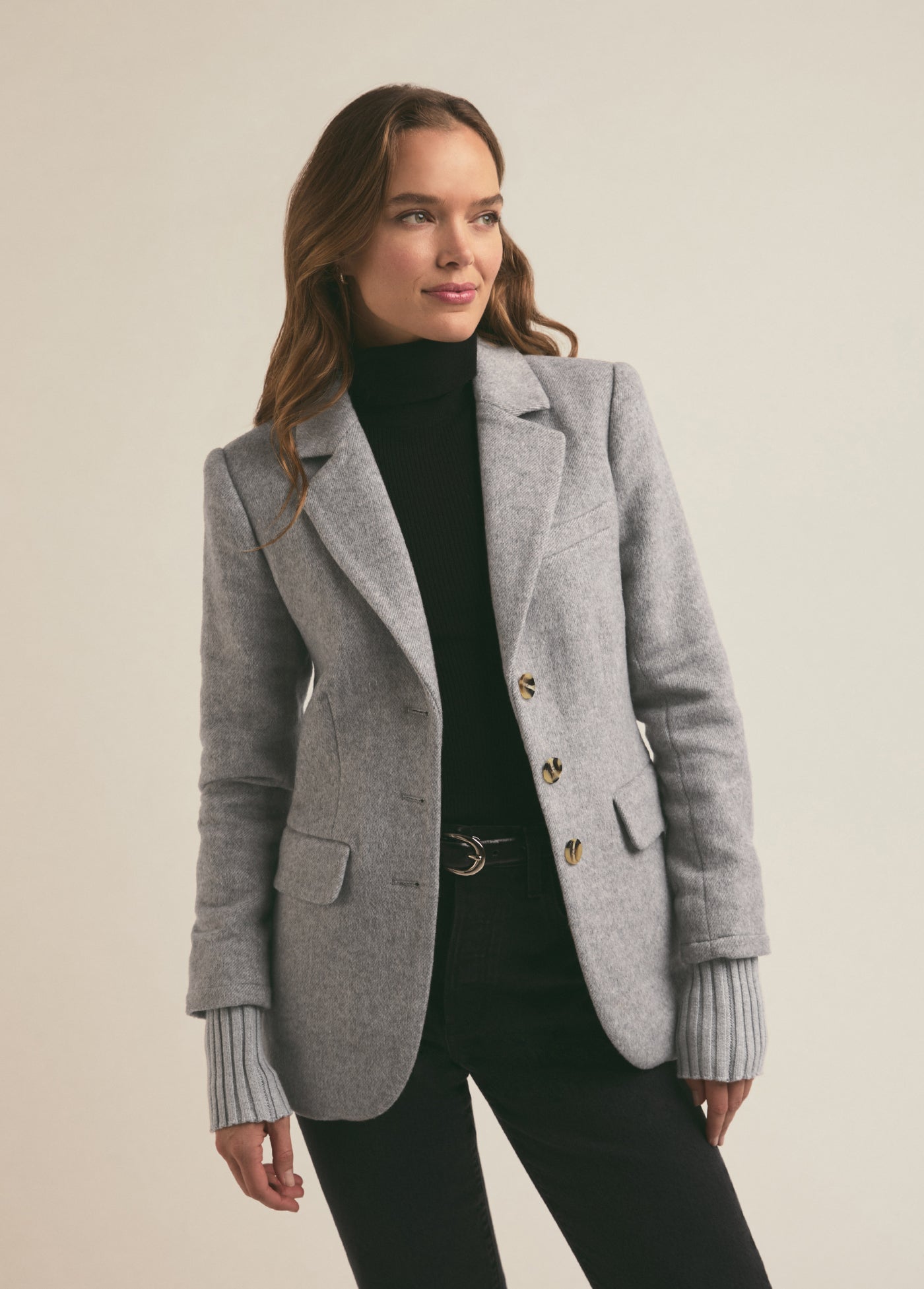 The City Blazer - Frost Gray-Favorite Daughter-Happy on Main