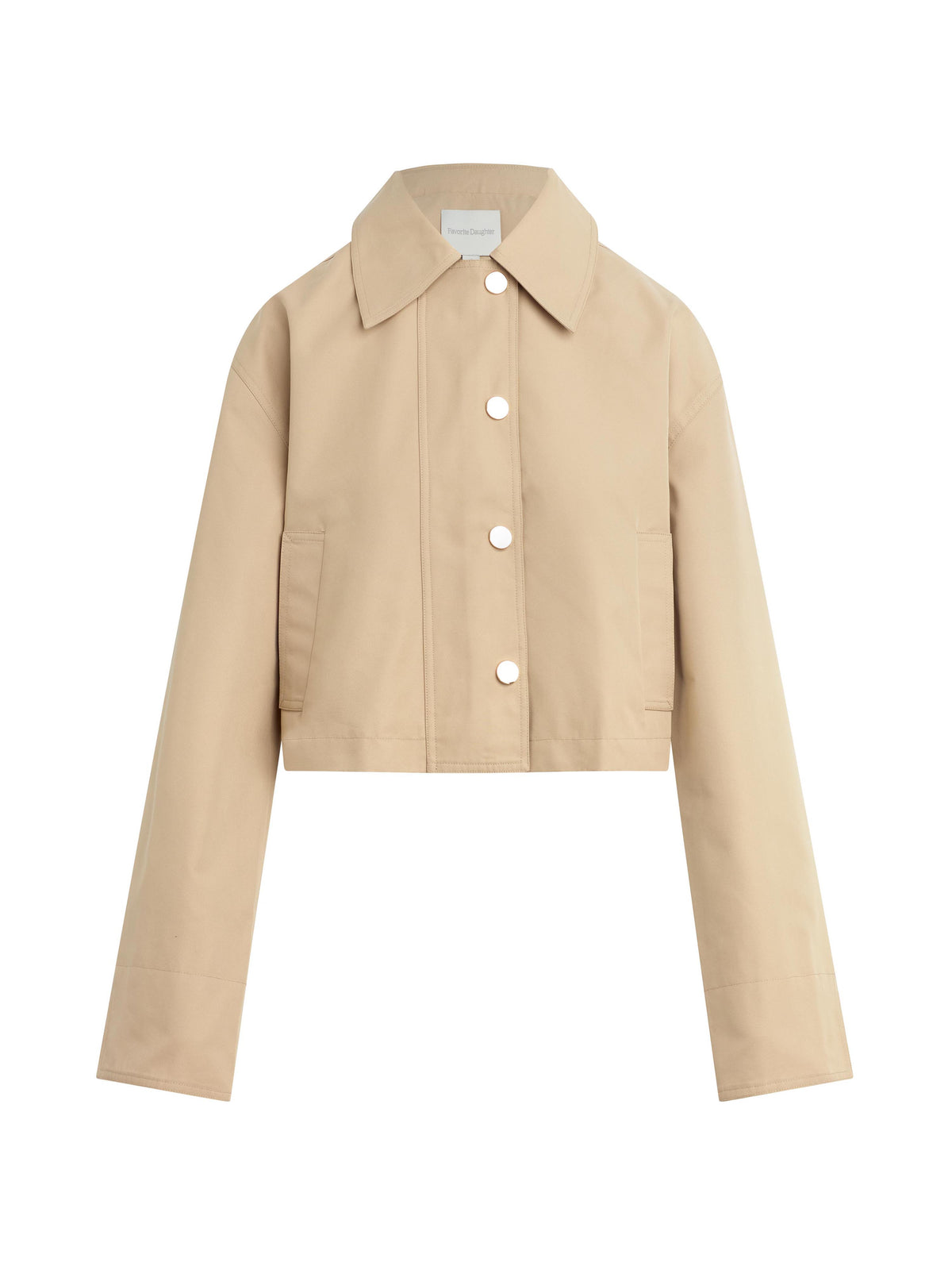 The Rue Cropped Trench - Khaki-Favorite Daughter-Happy on Main