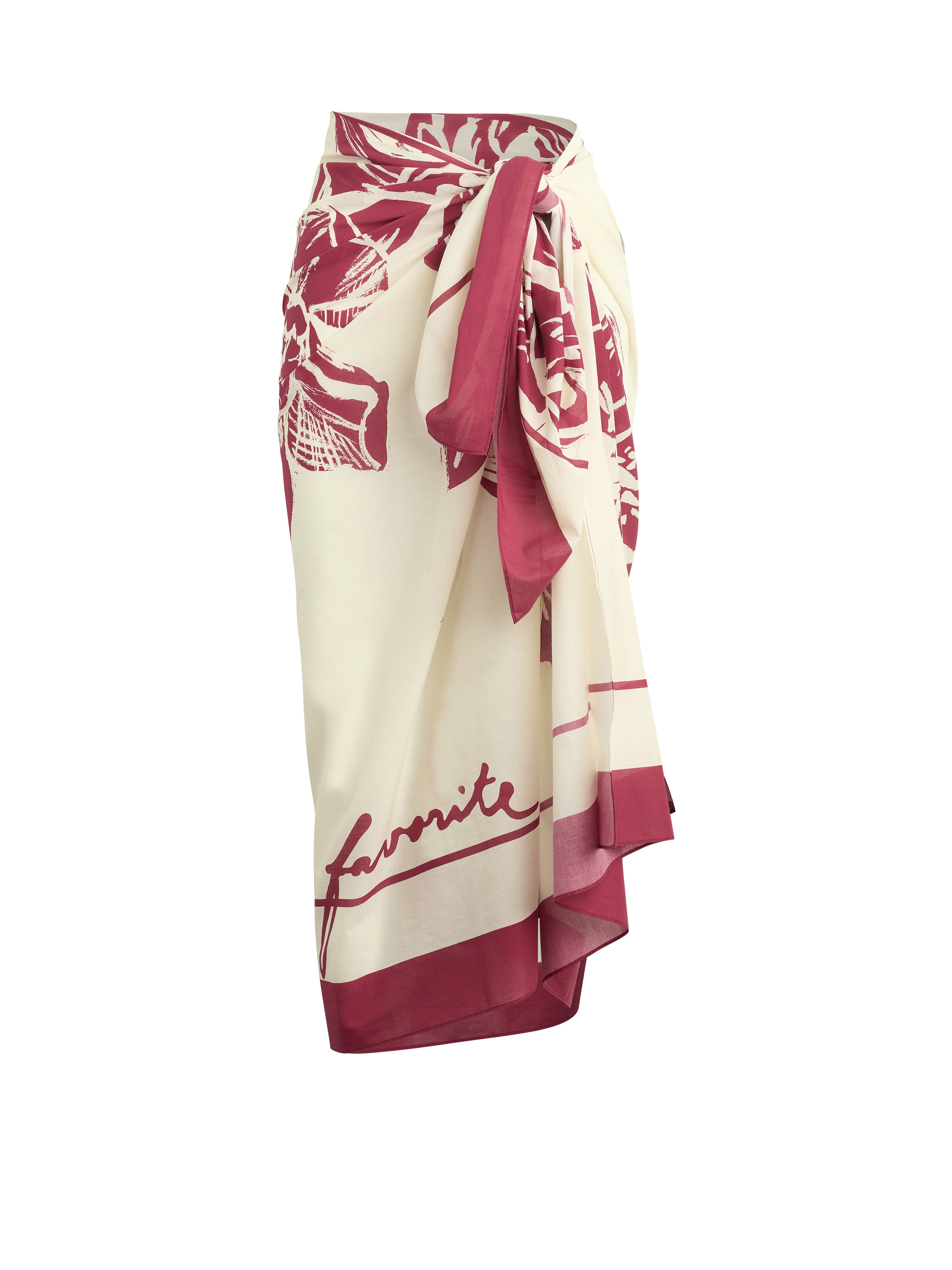 The Vintage Floral Pareo - Earth Red-Favorite Daughter-Happy on Main