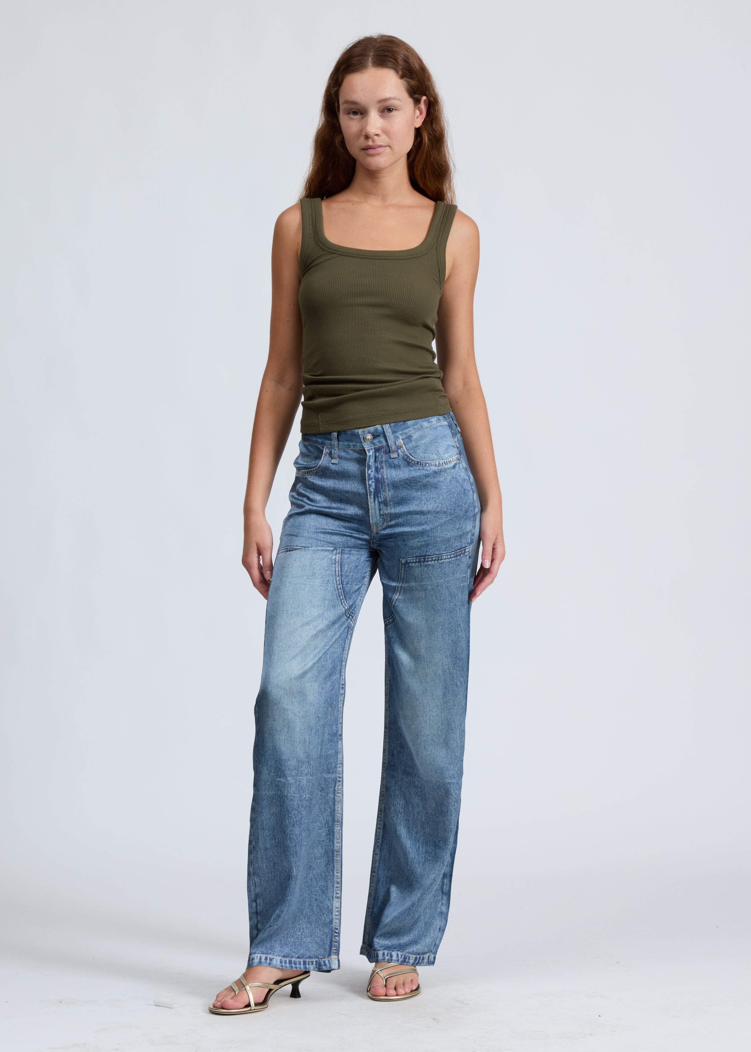 The Essential Rib U Neck Tank - Dkolv-Rag & Bone-Happy on Main