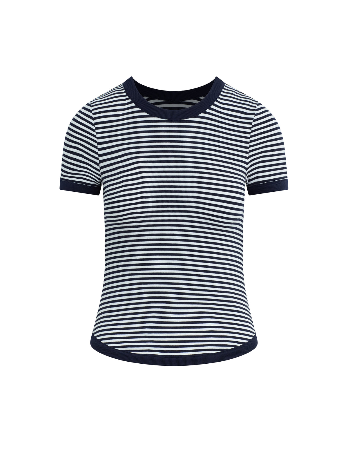 The Foundation Tee - Navy/White Stripe-Favorite Daughter-Happy on Main