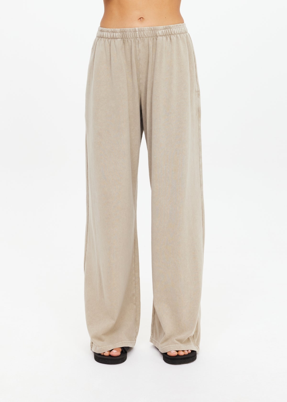 Soho Tokio Wide Leg Pant - Khaki-The Upside-Happy on Main