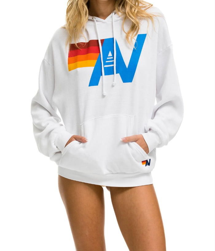 Logo Pullover Hoodie Relaxed-Athleisure-Happy on Main