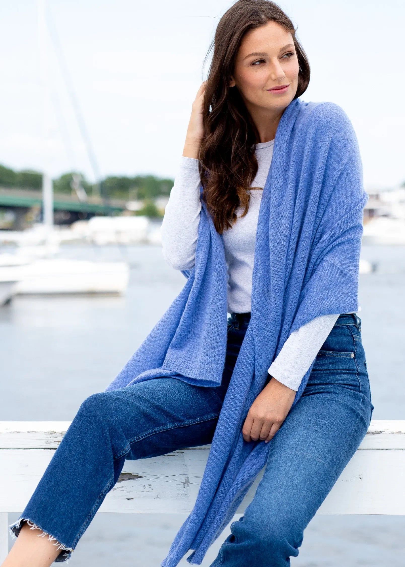 Cashmere Breezy Travel Wrap-Alashan Cashmere-Happy on Main