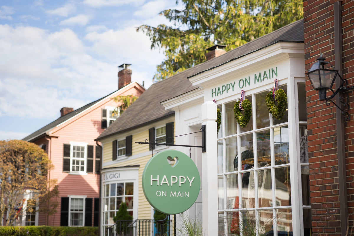 Happy on Main storefront at 81 Main Street in Concord Center
