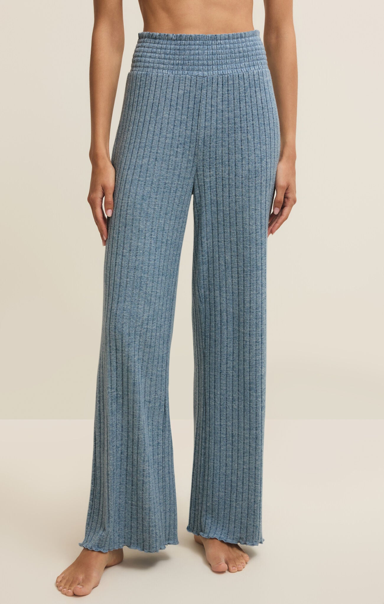 Dawn Smocked Rib Pant-Z Supply-Happy on Main