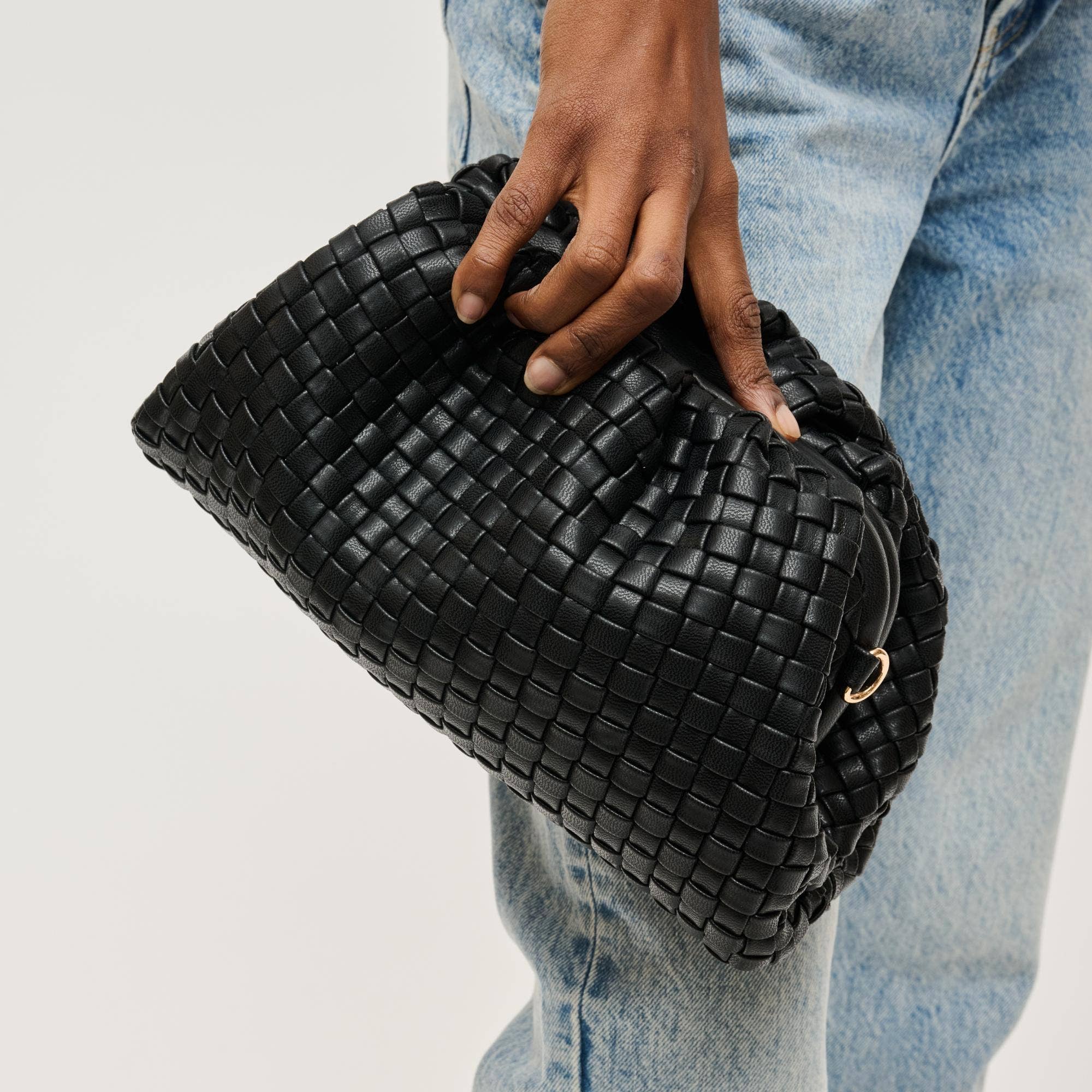Tate Woven Frame Clutch-Urban Expressions-Happy on Main