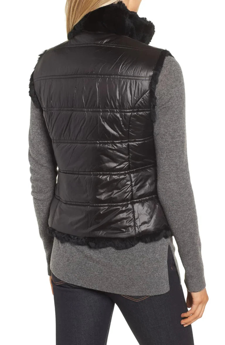 Rex Reverse Vest - Black-Linda Richards-Happy on Main