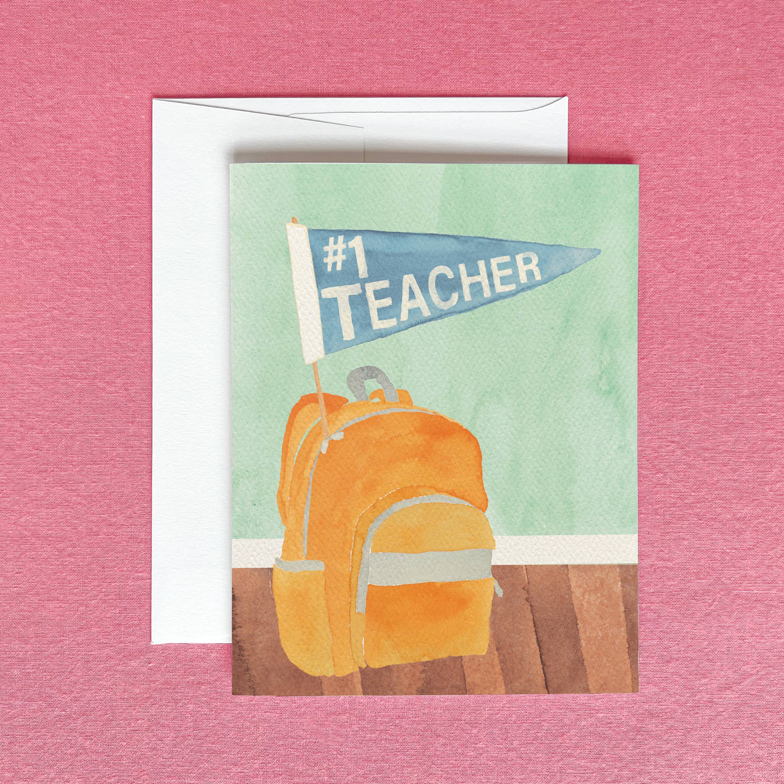 #1 Teacher Greeting Card | Teacher Appreciation Card-Gert & Co-Happy on Main