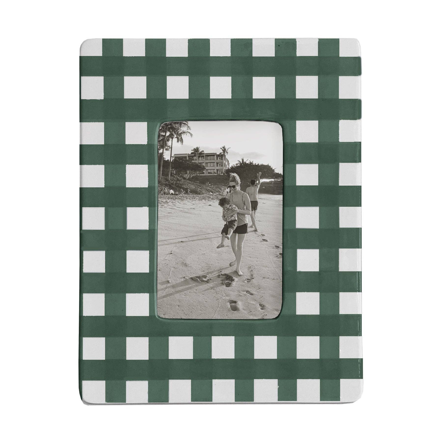 Gingham Photo Frame-Home Decor-Happy on Main