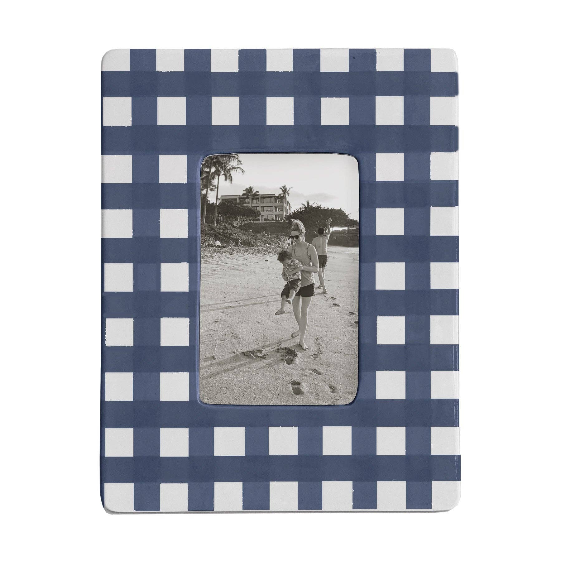 Gingham Photo Frame-Home Decor-Happy on Main