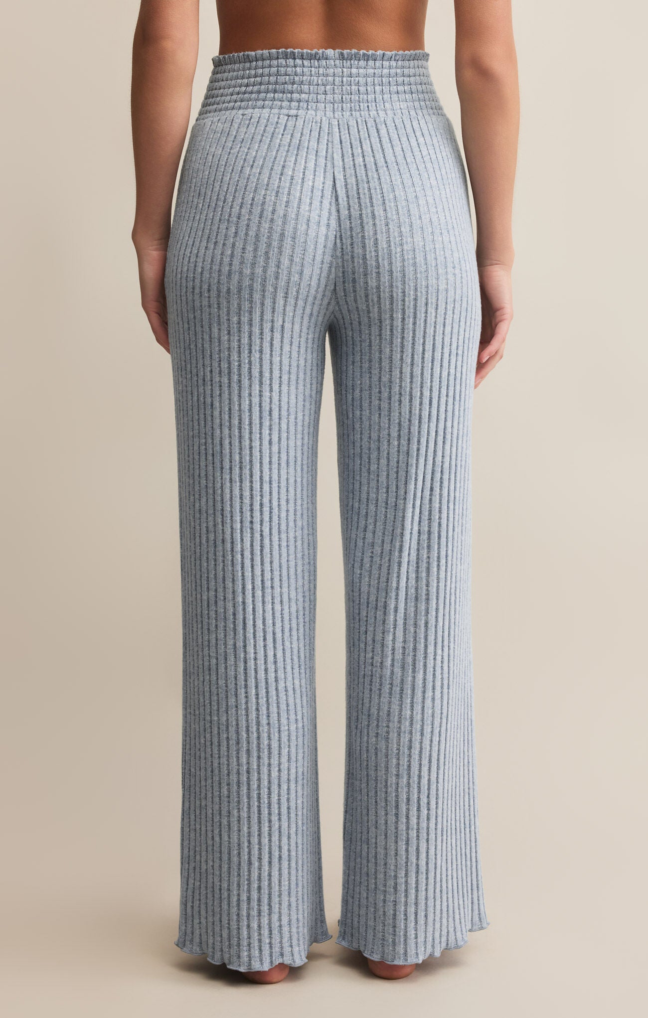 Dawn Smocked Rib Lounge Pant.
