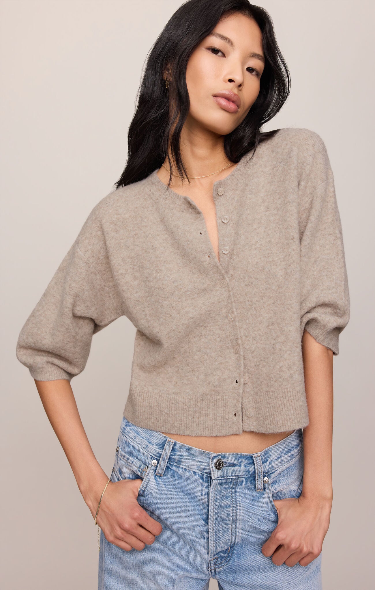 Valor Cardigan - Natural Heather-Z Supply-Happy on Main