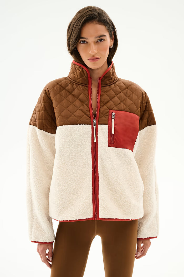 Skylar Sherpa Jacket - Creme/Toffee-Splits59-Happy on Main