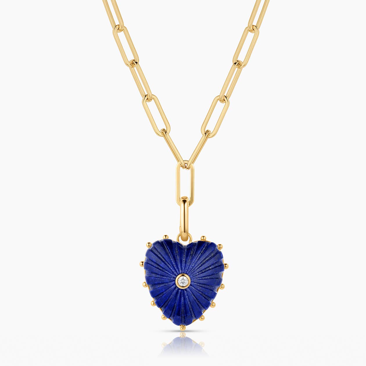 Malene Lapis Clip Necklace-Happy on Main