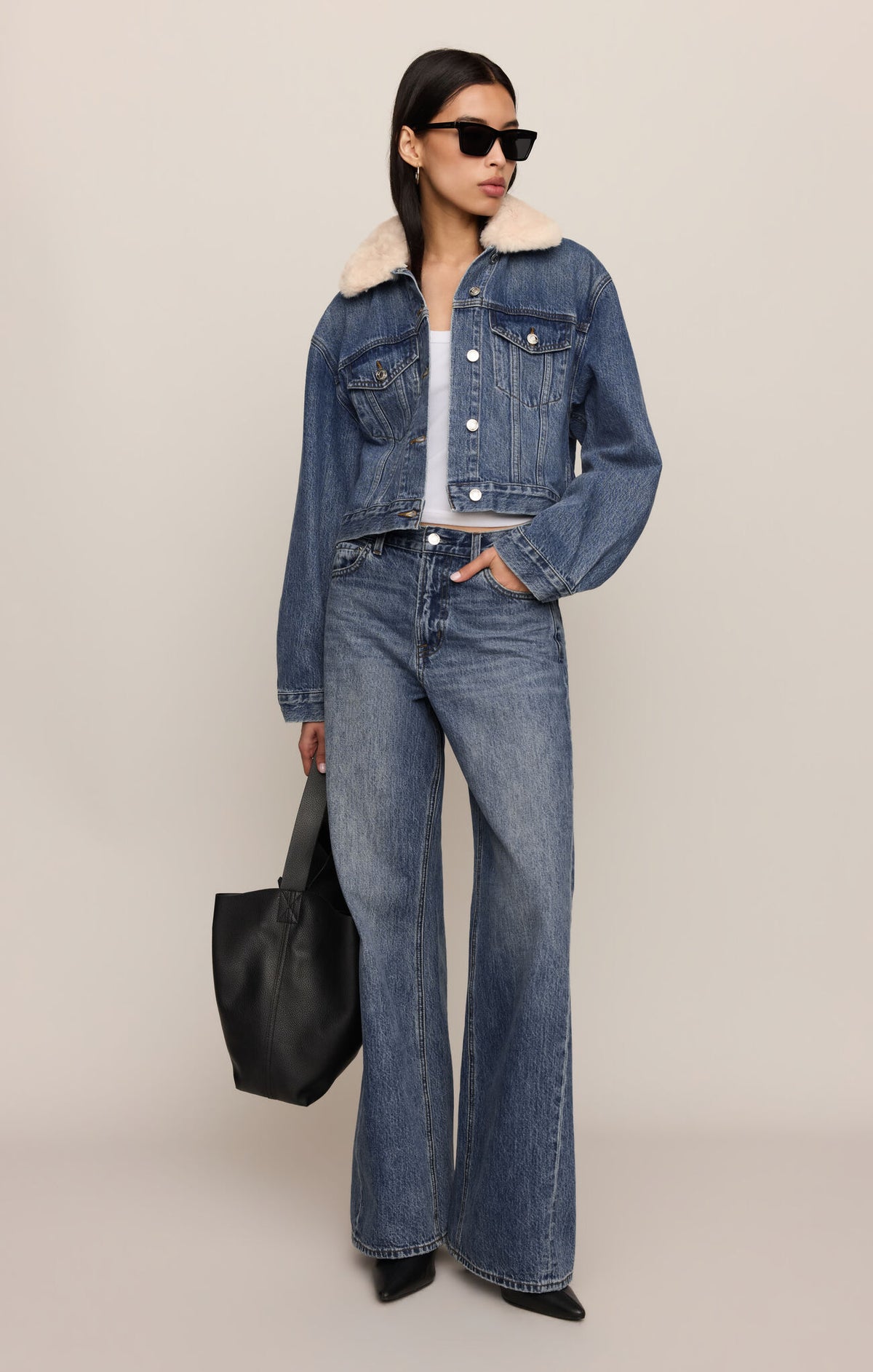 The Daily Denim Fur Jacket - Hush-Z Supply-Happy on Main