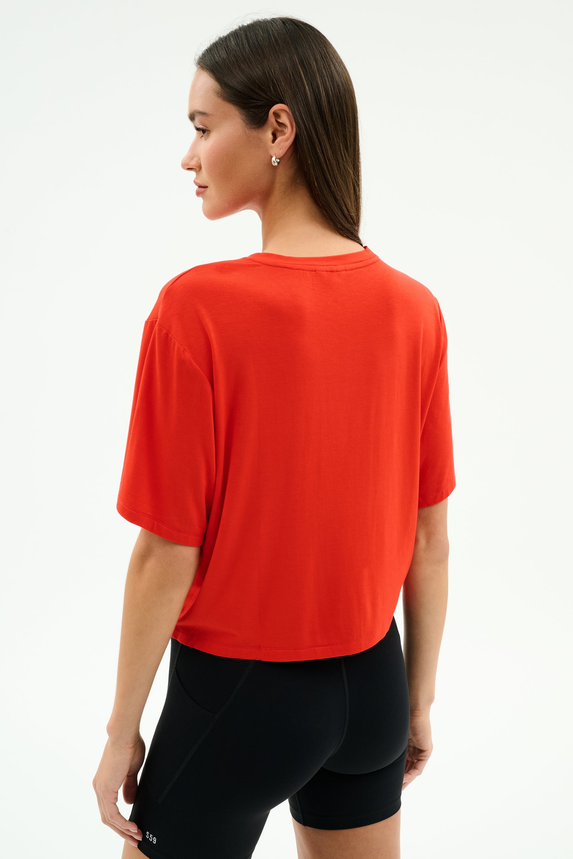 Djuna Oversized Jersey Tee - Lotus Red-Splits59-Happy on Main