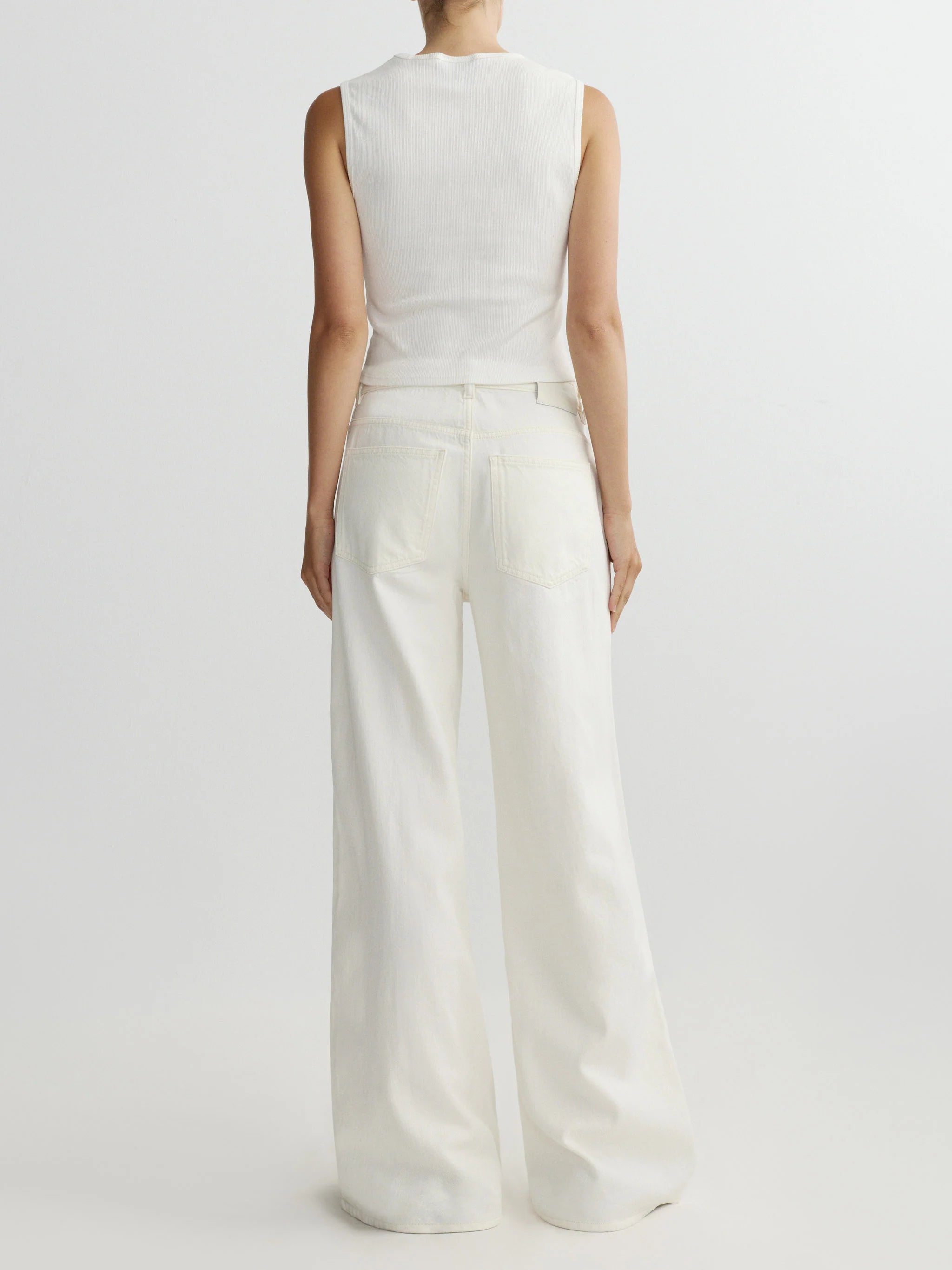 Alex Baggy Wide Leg - Eggshell Aura